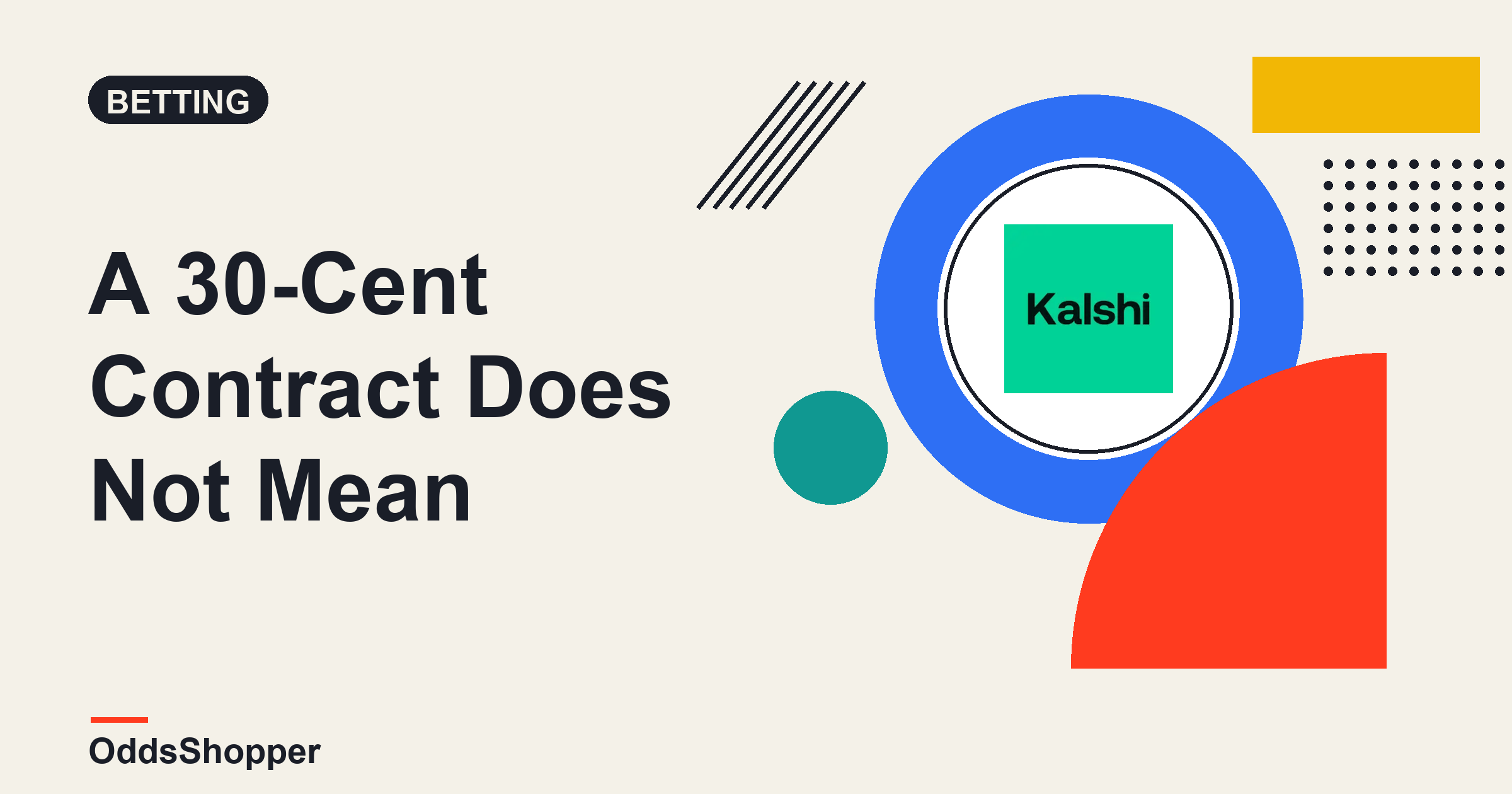 A 30-Cent Contract Does Not Mean 30%. Or Does It? What A Prediction Market Price Really Means