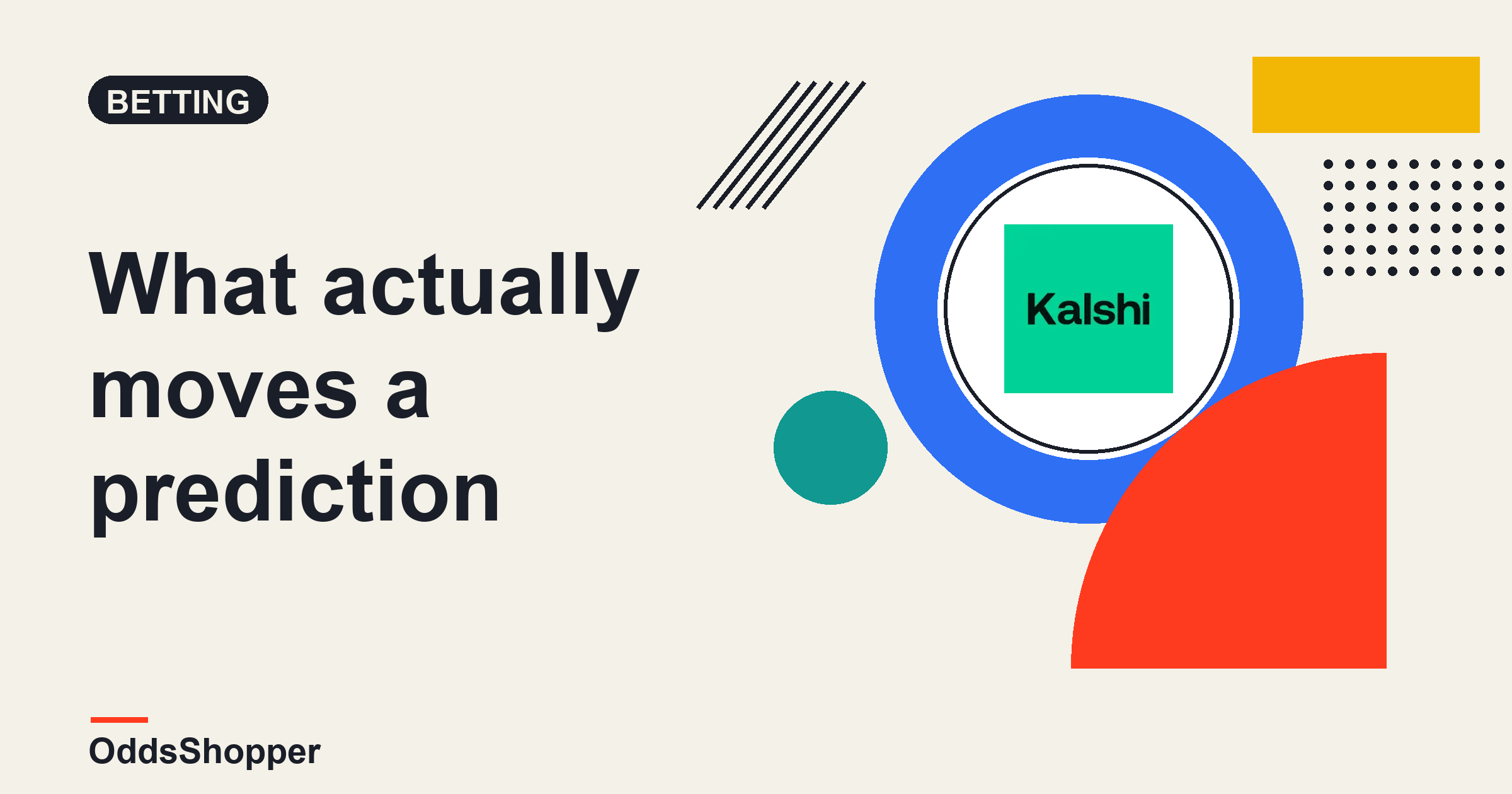 What Actually Moves A Prediction Market Price