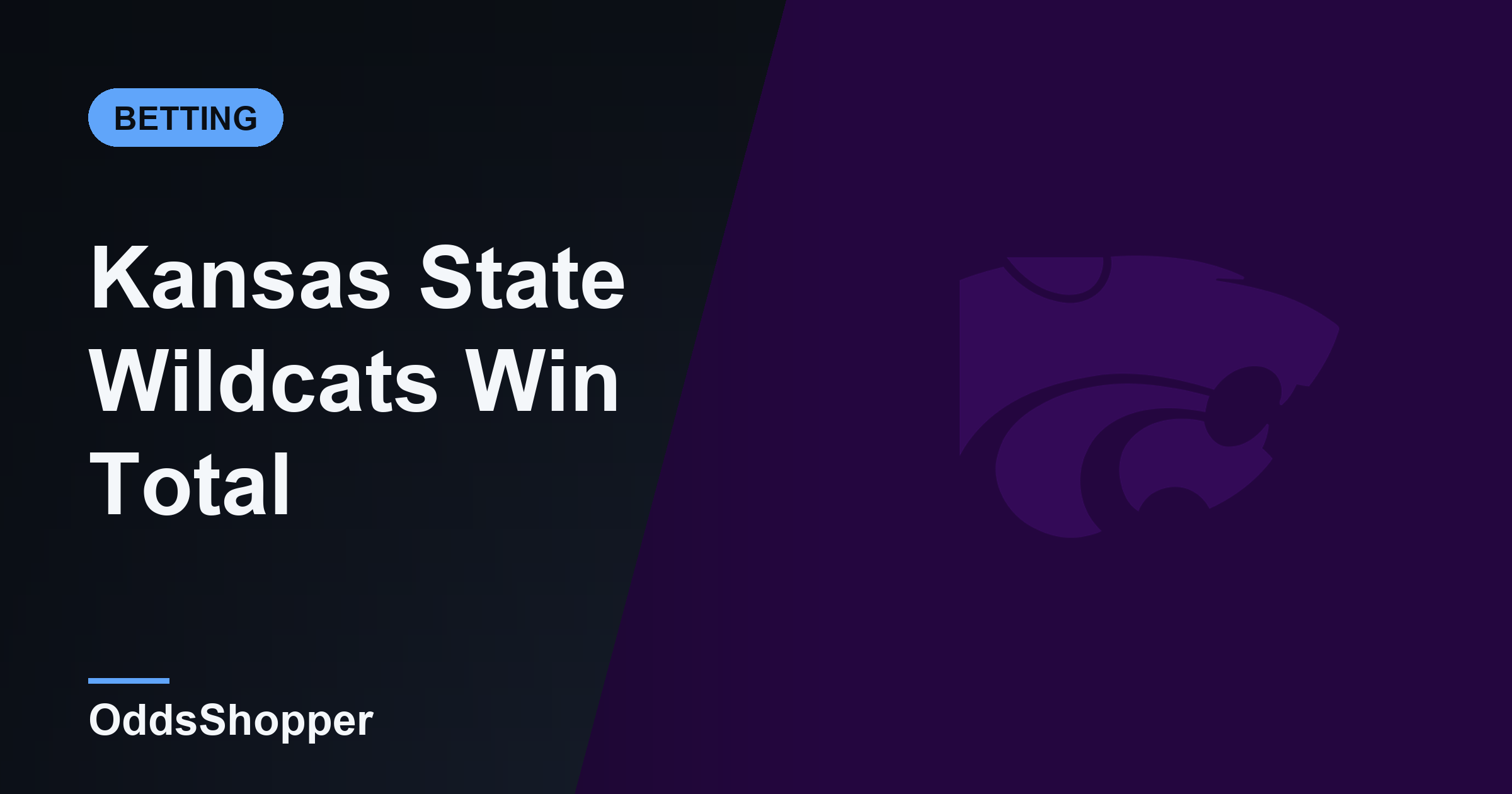 Kansas State Win Total 2026: Over/Under 8.5 Wins Odds