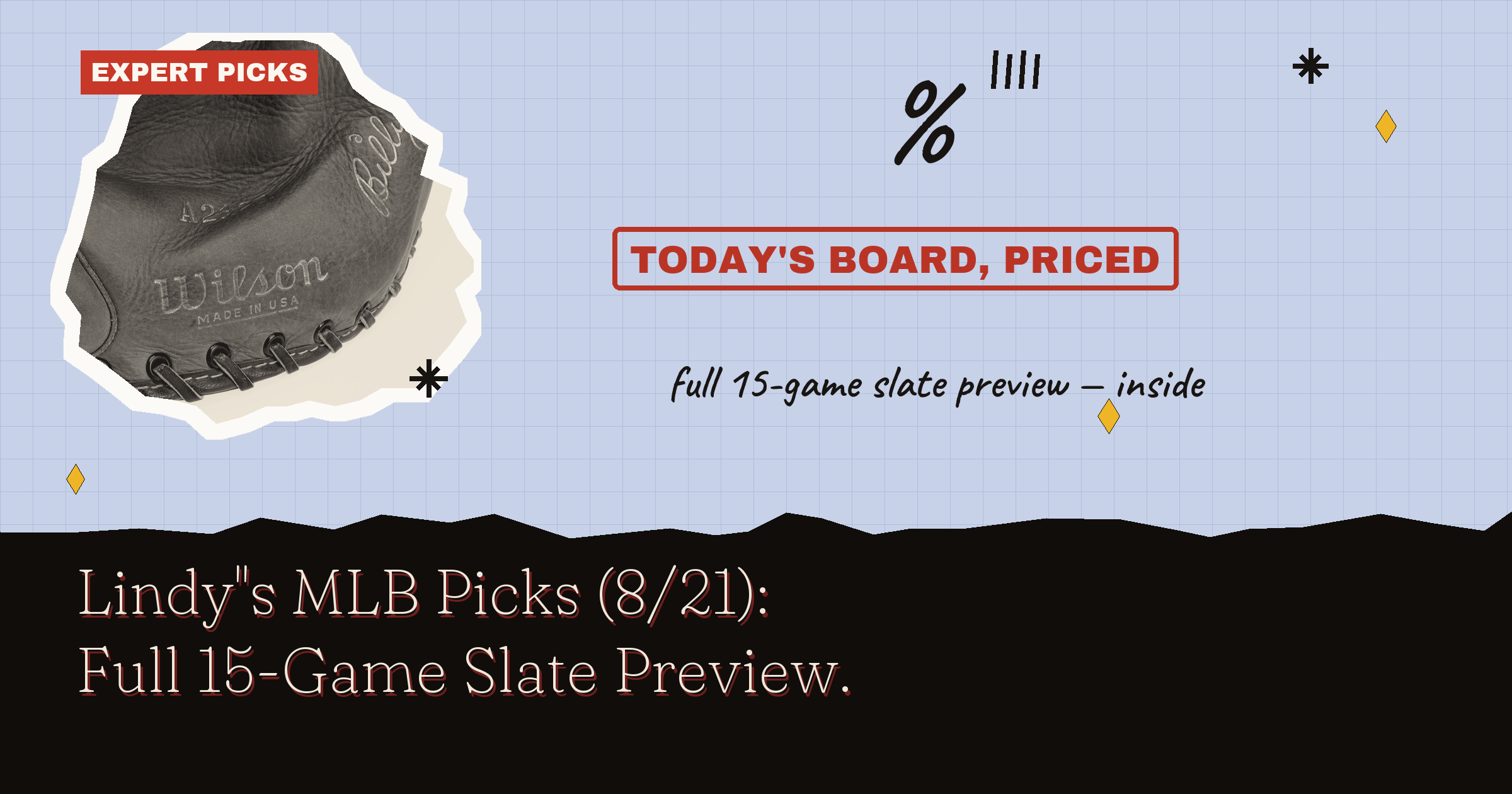 Lindy's MLB Picks (8/21): Full 15-Game Slate Preview