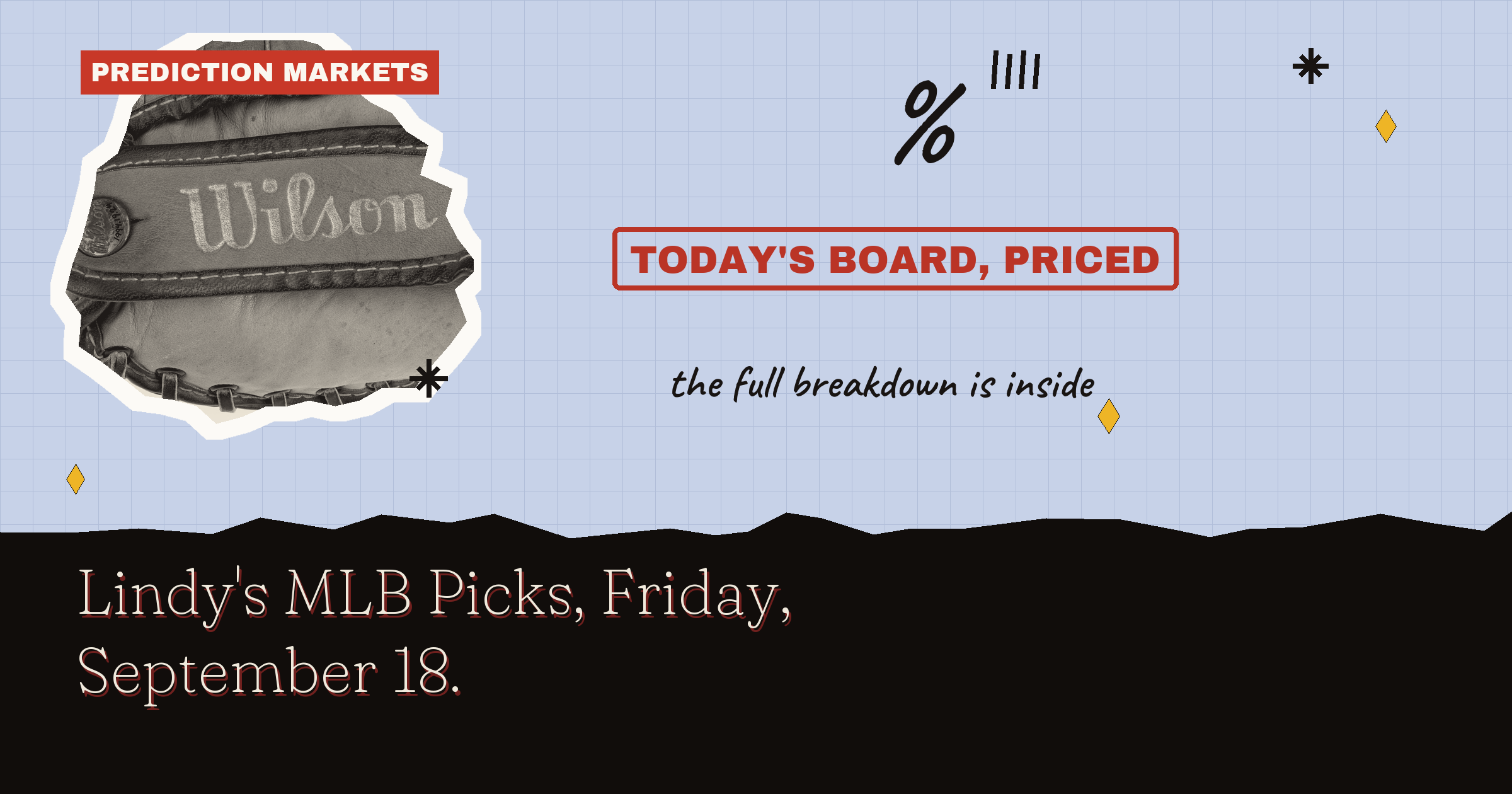Lindy's Leans, Likes & Locks (MLB): September 18, 2026 Slate