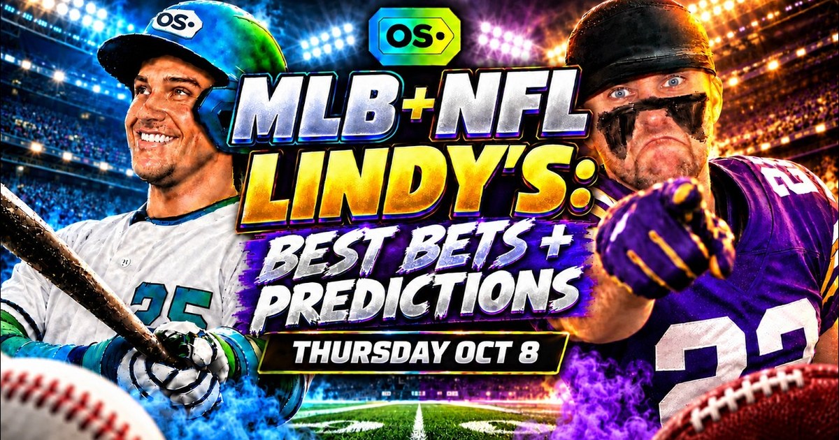 Lindy's MLB & NFL Picks: Oct. 8 Leans, Likes & Locks
