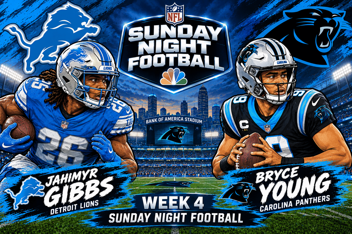 Lions vs Panthers Showdown DFS: EMac's Week 4 SNF Top-10