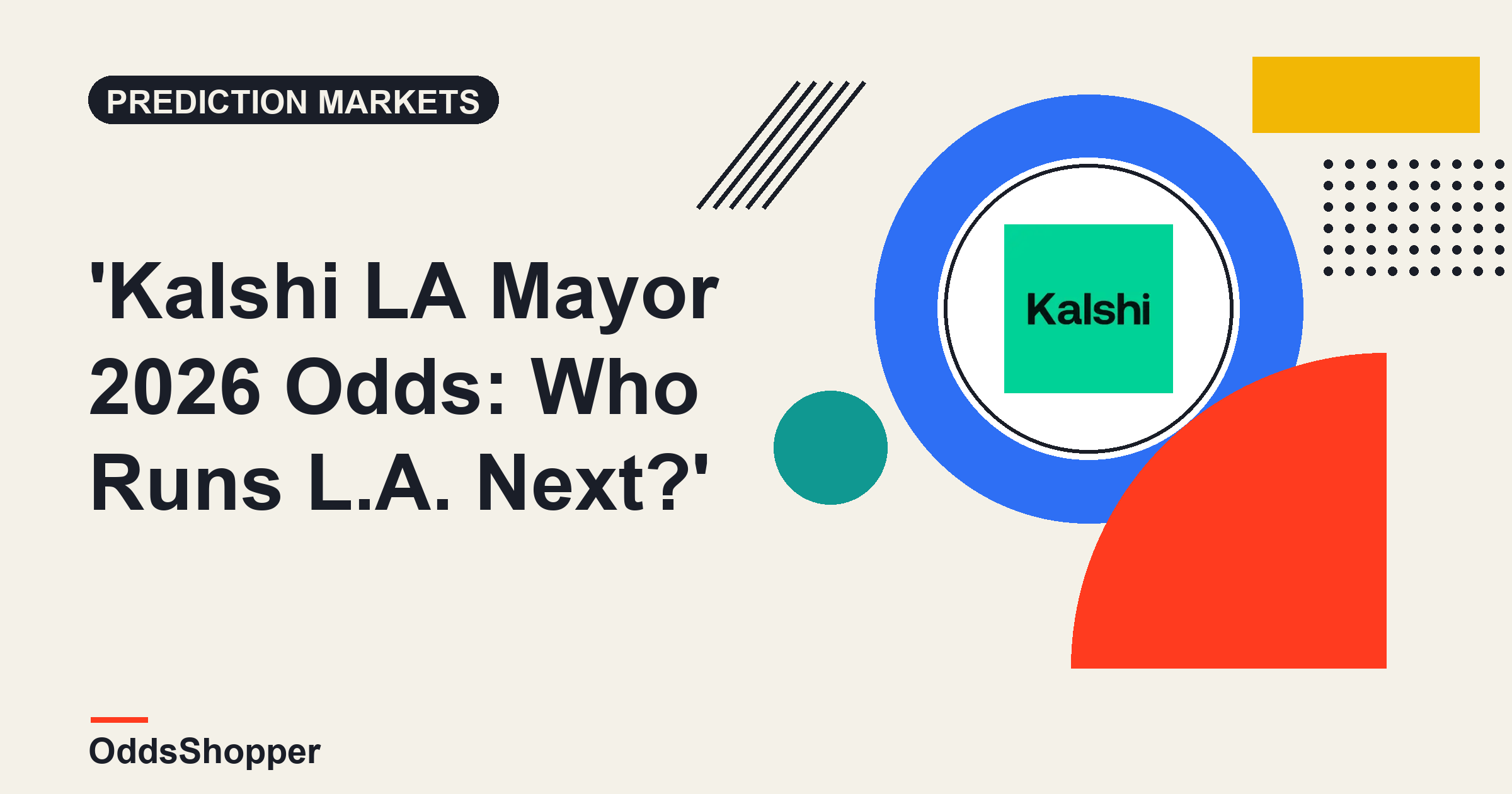 Kalshi LA Mayor 2026 Odds: Who Runs L.A. Next?