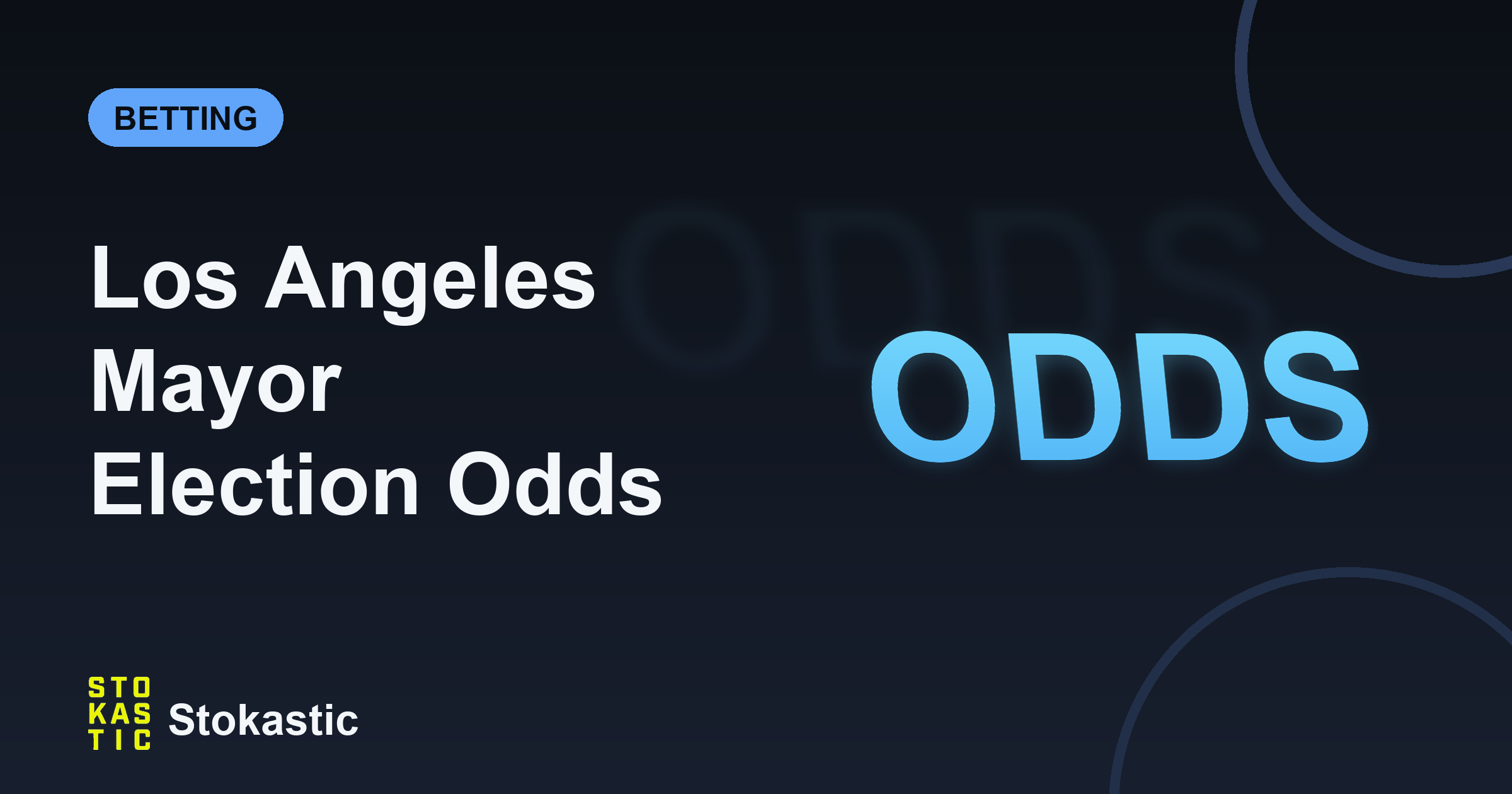 Los Angeles Mayor Election Odds: Karen Bass At 64¢ Vs Nithya Raman