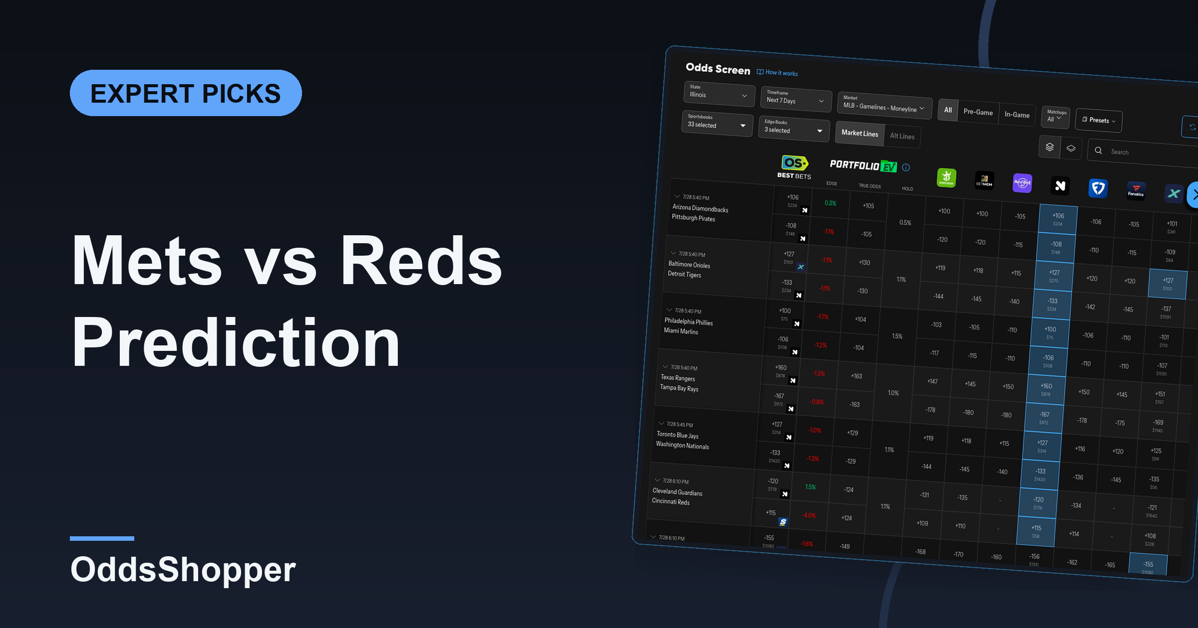 Mets vs Reds Prediction: Odds, Picks & Pitchers (June 17)