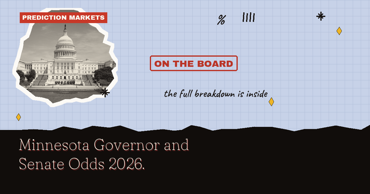 Minnesota Governor And Senate Odds 2026