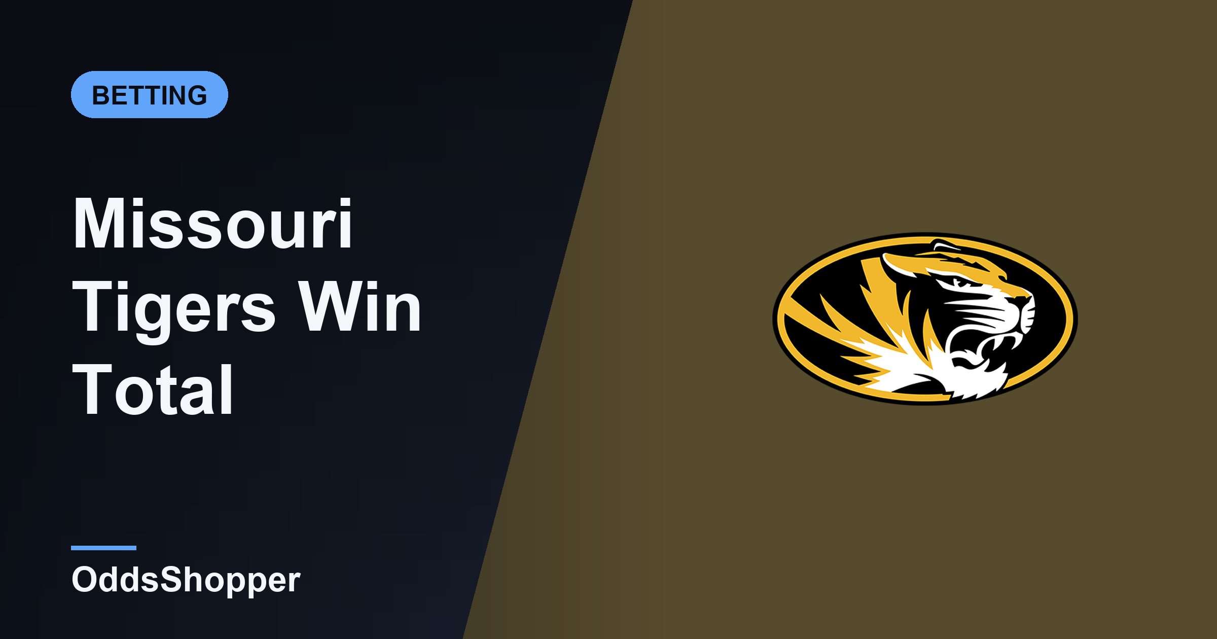 Missouri Win Total 2026: Over/Under Wins Odds