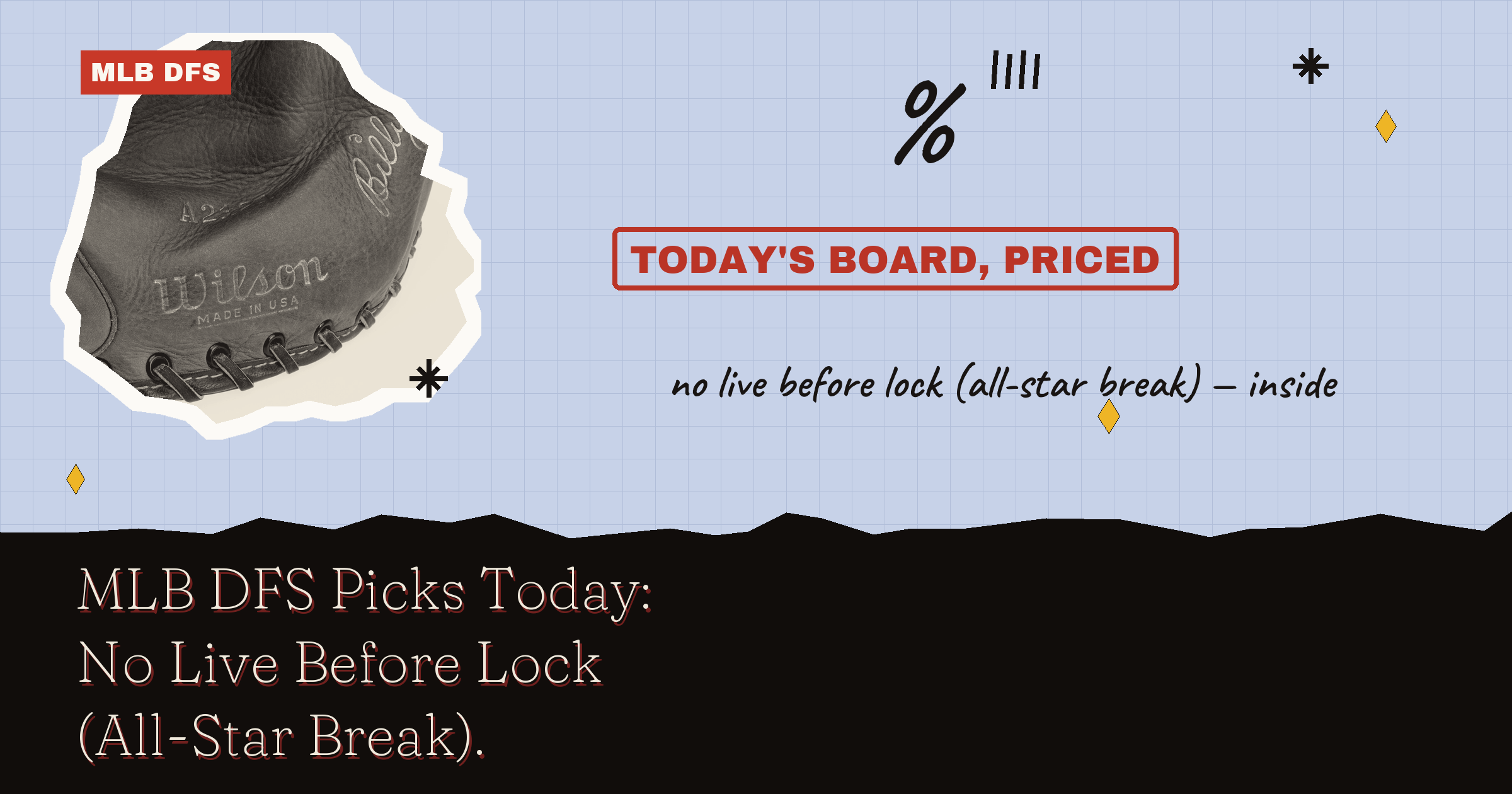 MLB DFS Picks Today: No Live Before Lock (All-Star Break)