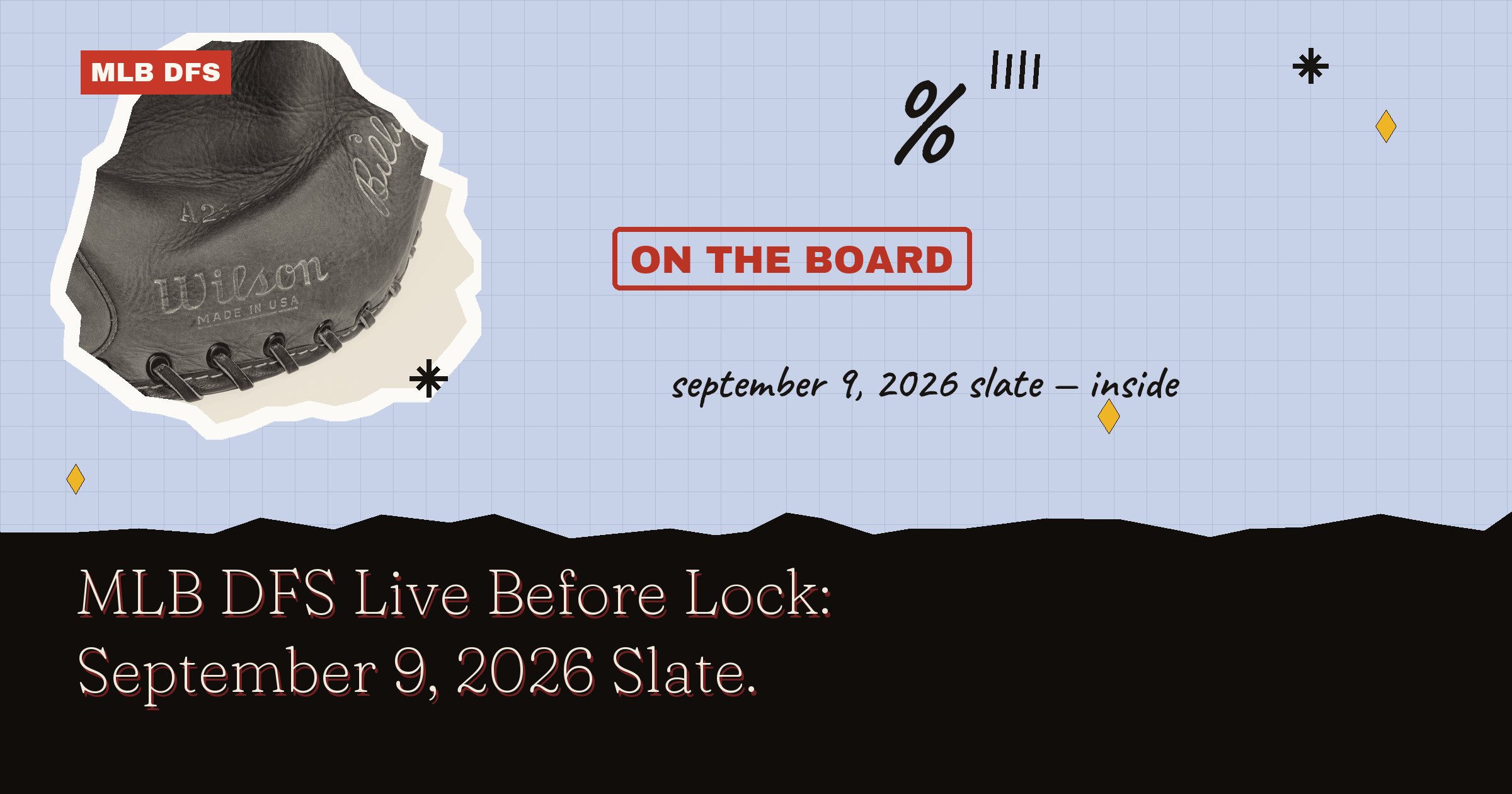 MLB DFS Live Before Lock: September 9, 2026 Slate