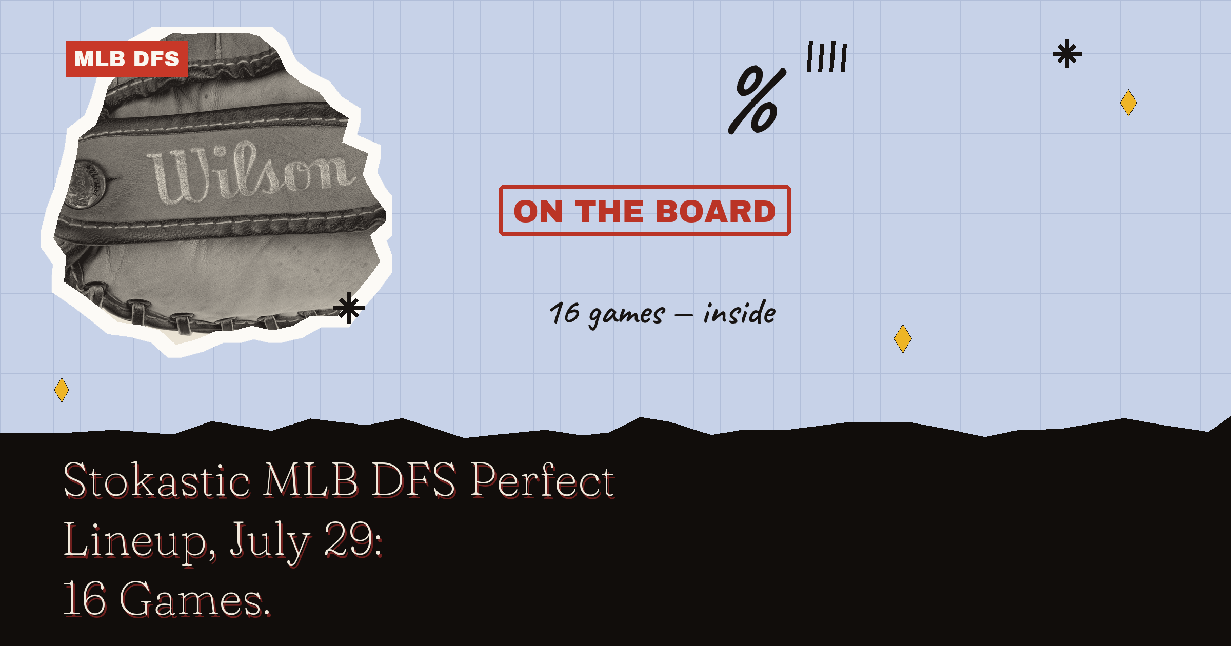 Stokastic MLB DFS Perfect Lineup, July 29: 16 Games