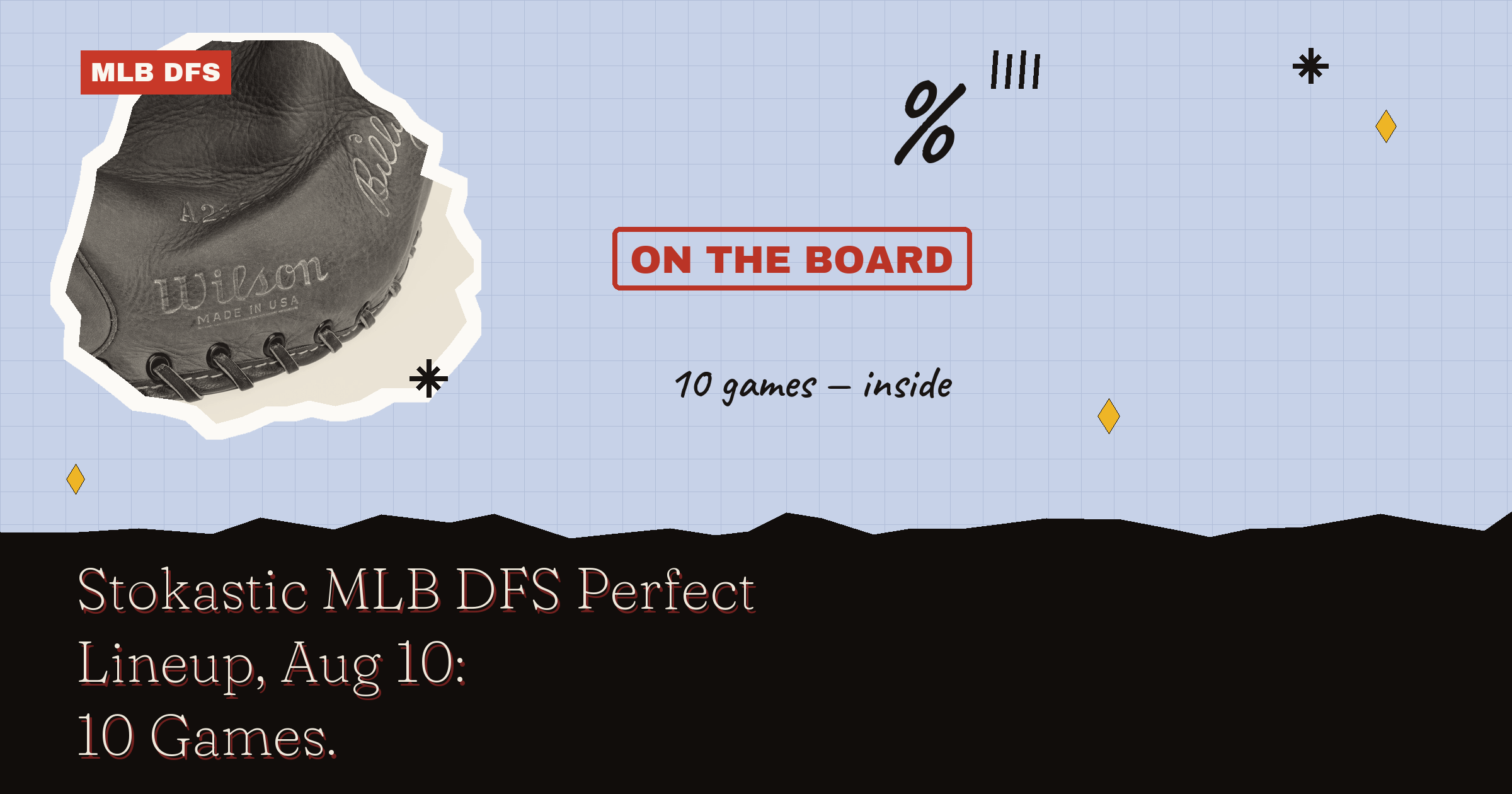 Stokastic MLB DFS Perfect Lineup, Aug 10: 10 Games