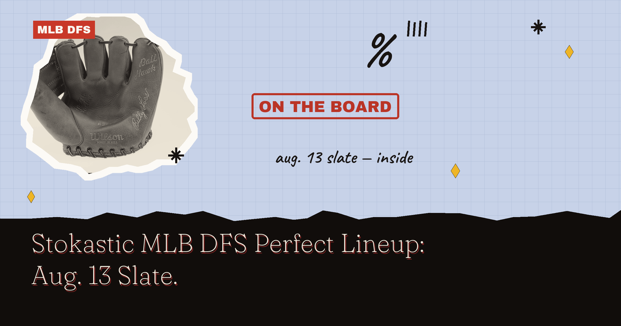 Stokastic MLB DFS Perfect Lineup: Aug. 13 Slate