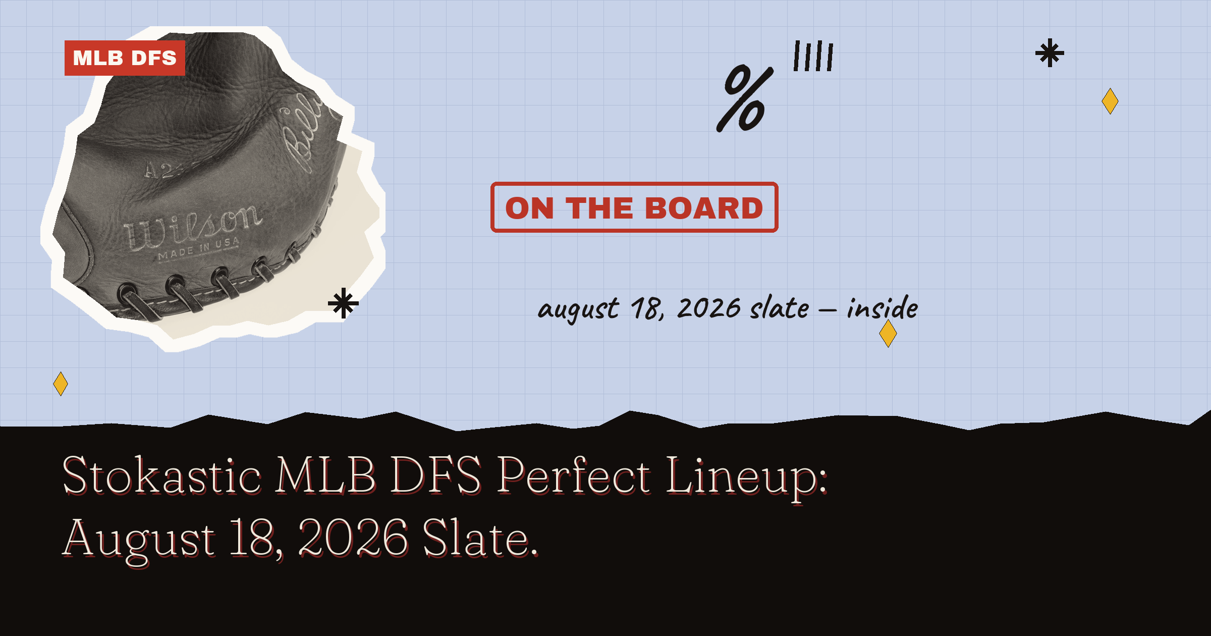 Stokastic MLB DFS Perfect Lineup: August 18, 2026 Slate