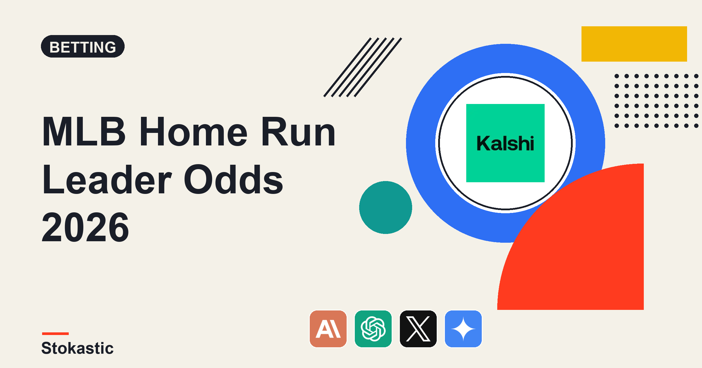 MLB Home Run Leader Odds 2026: The Model Verdict On The Bats DFS Players Pay For
