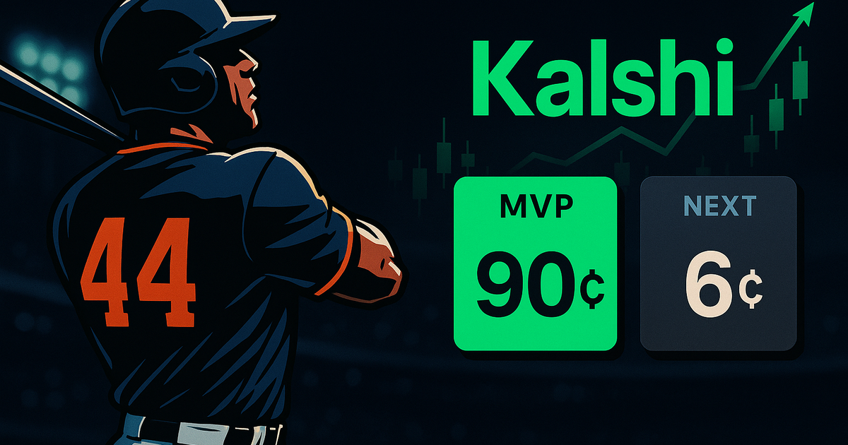 MLB MVP Odds: Ohtani's Coin Flip, Alvarez At 90¢