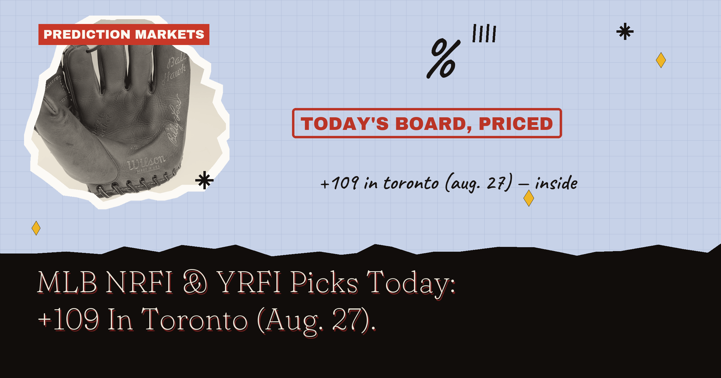 MLB NRFI & YRFI Picks Today: +109 In Toronto (Aug. 27)