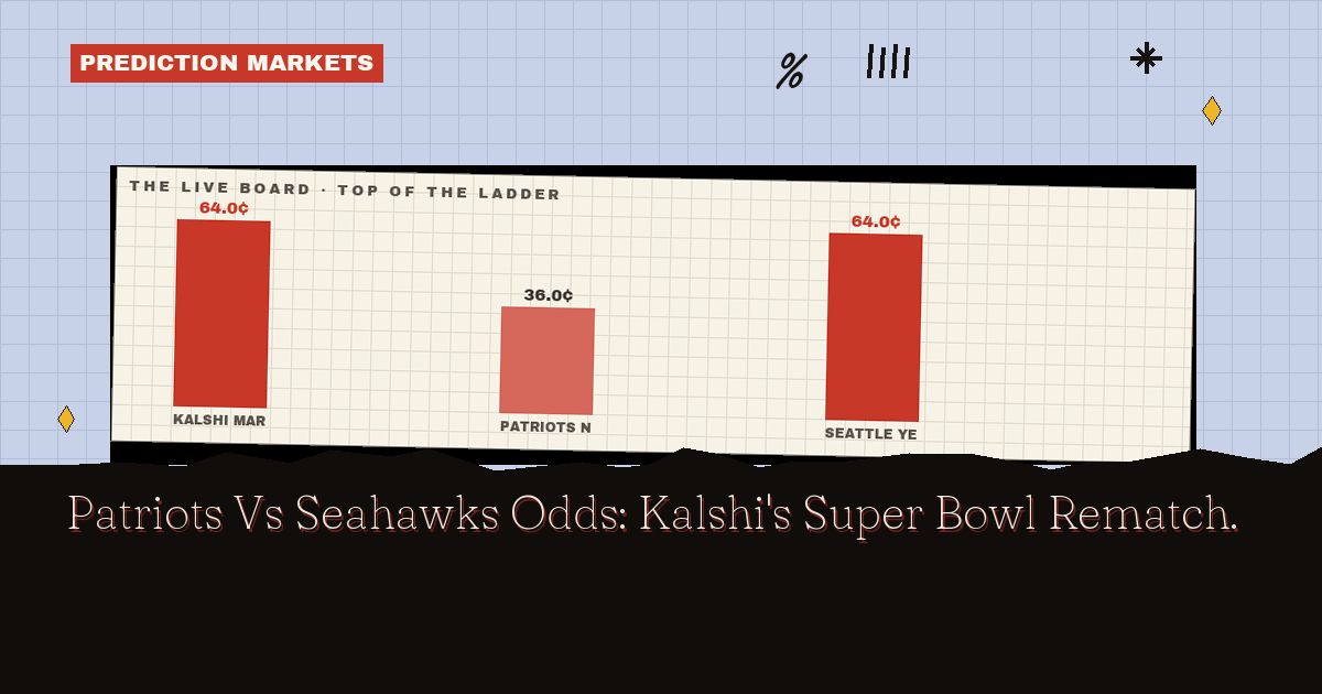 Patriots Vs Seahawks Odds: Kalshi's Super Bowl Rematch