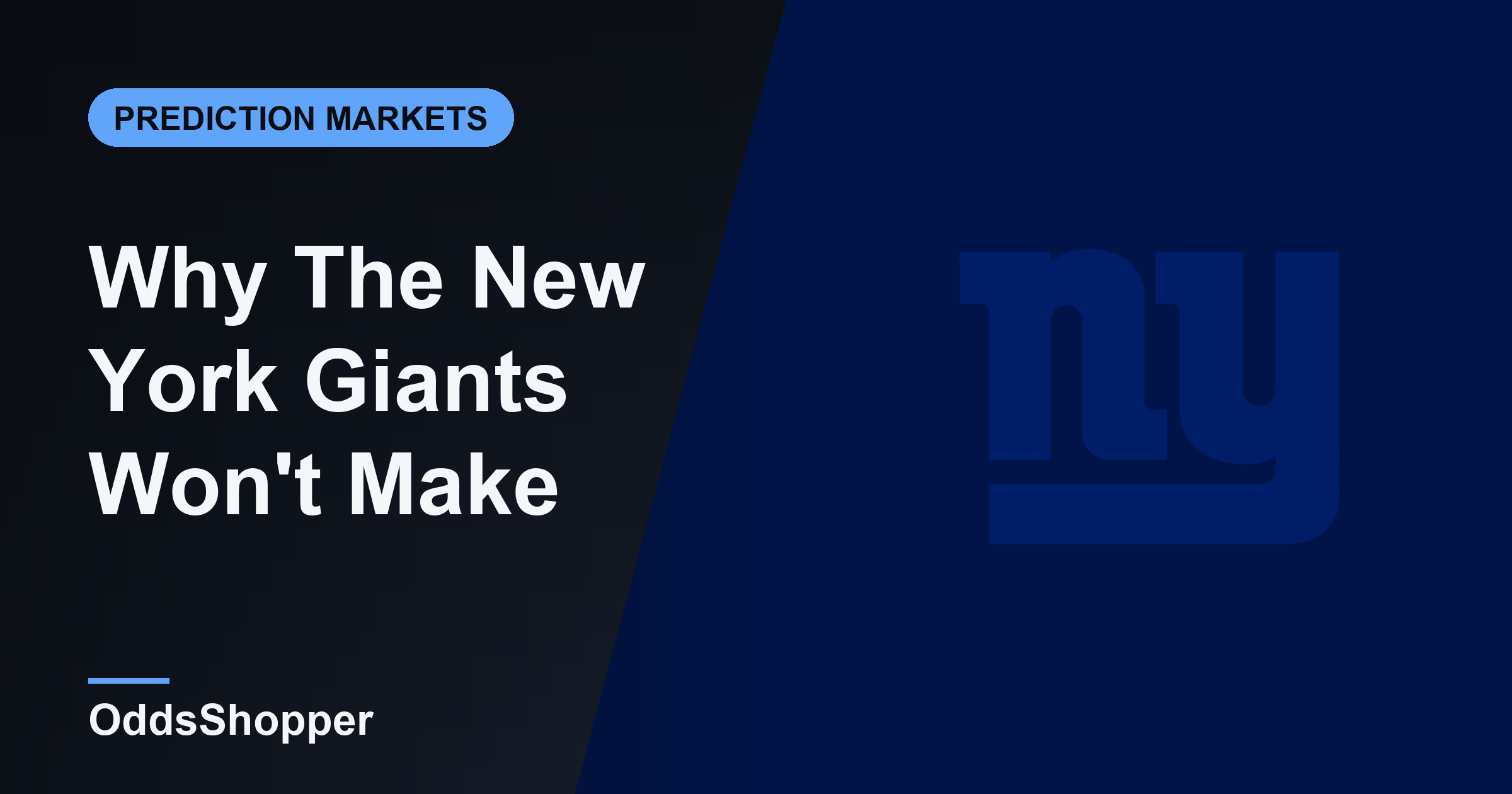 Why The New York Giants Won't Make The Playoffs In 2026