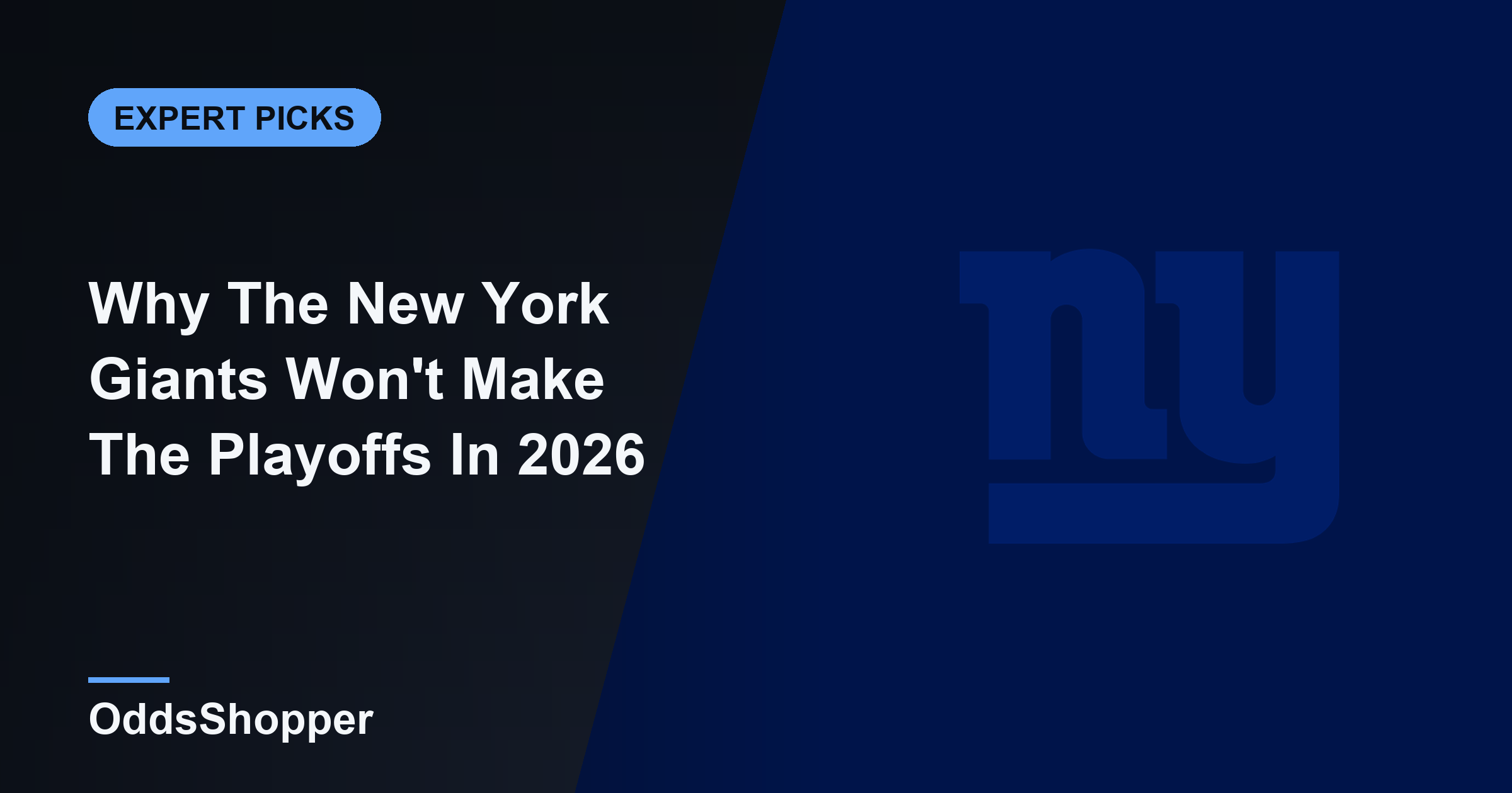 New York Giants Playoff Chances: Why They Miss In 2026