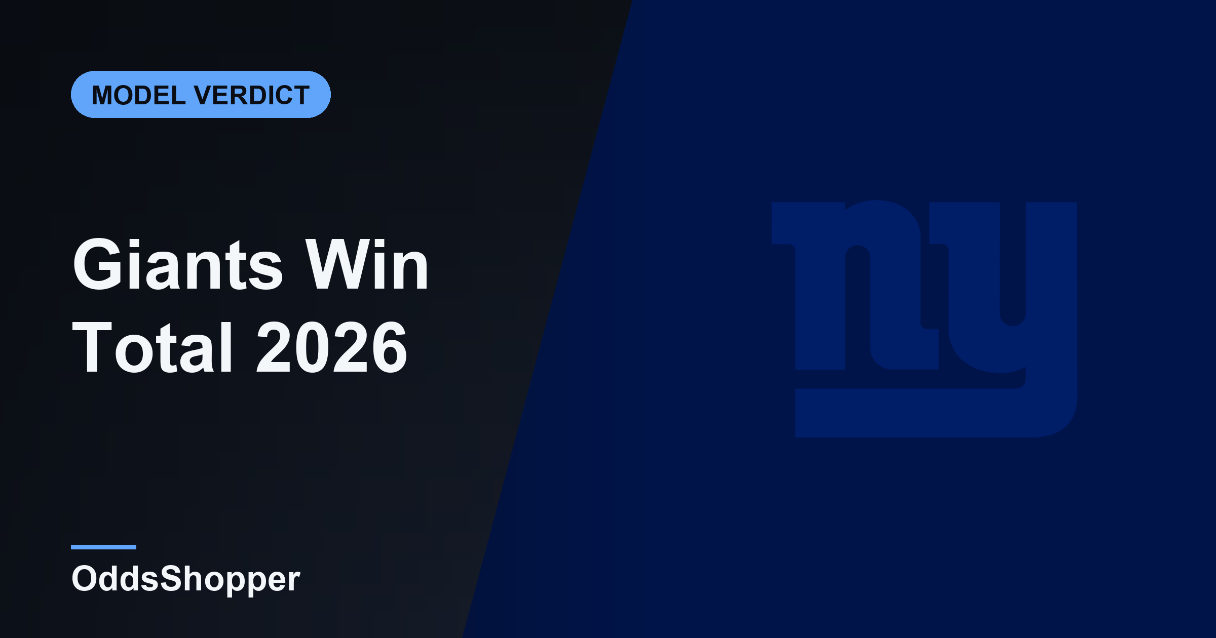 New York Giants Win Total 2026: Over/Under & Odds