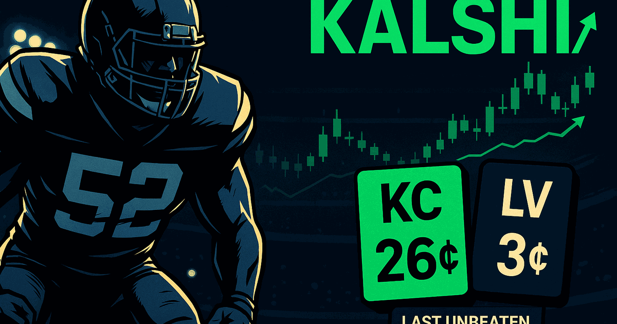 NFL Last Undefeated Team Odds: Eight Left, One Underdog