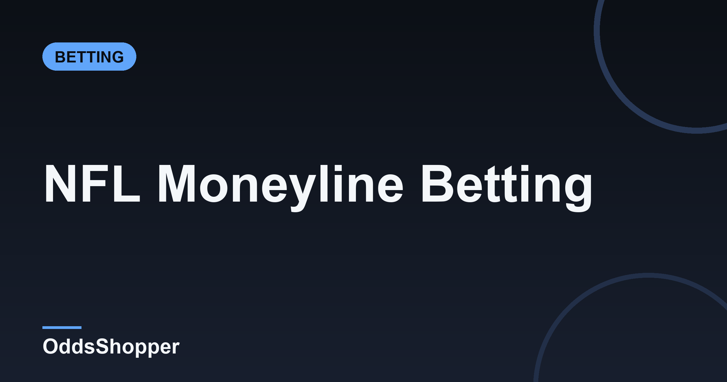 NFL Moneyline Betting: Prices, Probability & Value