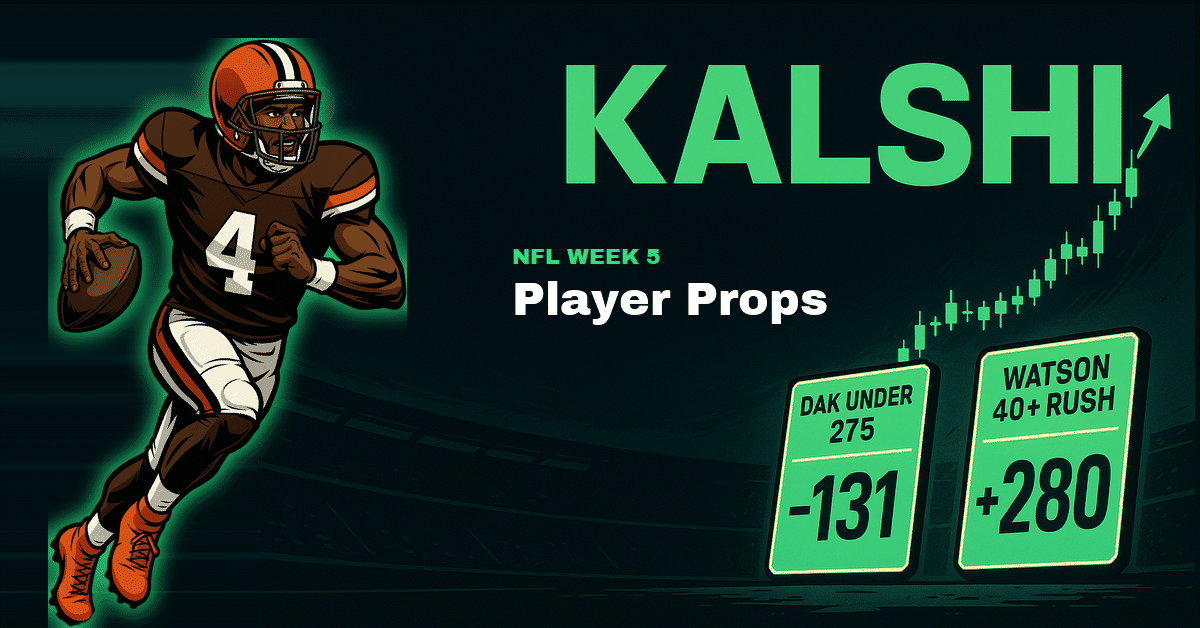 NFL Week 5 Player Props: Deshaun Watson 40+ Rushing Yards at +280