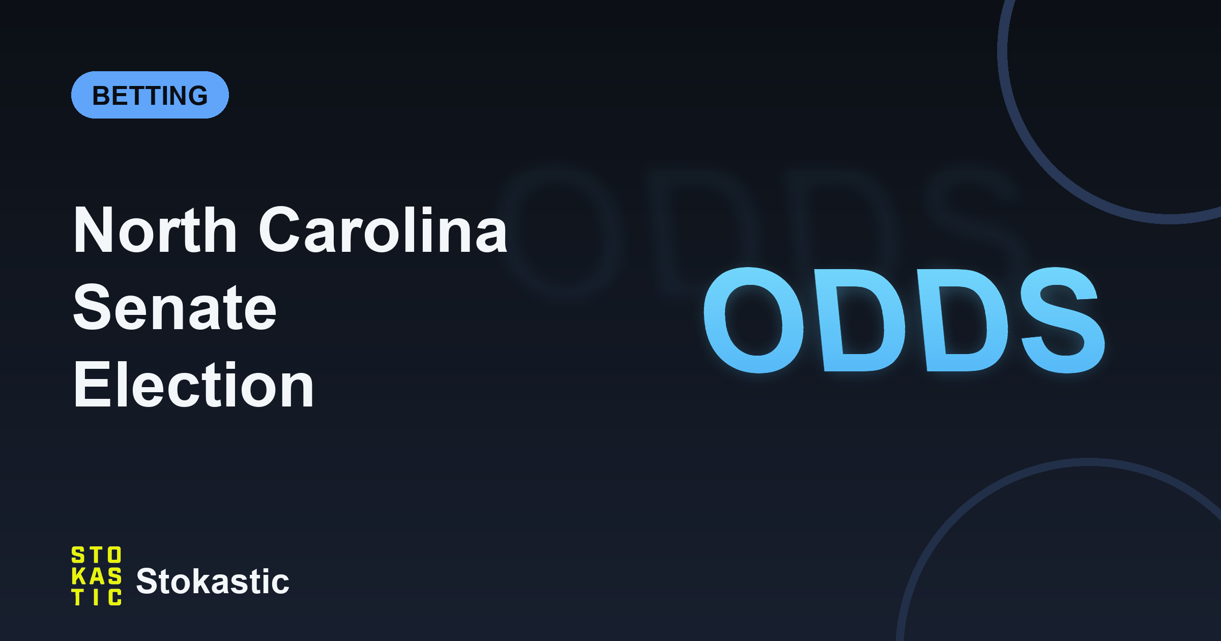 North Carolina Senate Election Odds: Implied Probability Vs. Base Rates