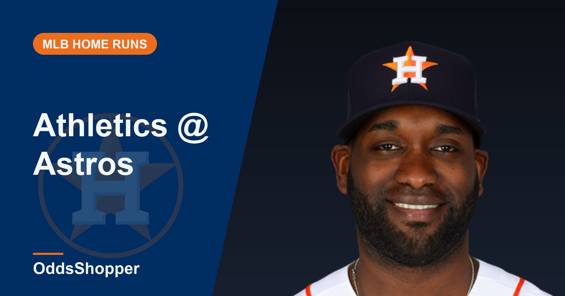 Oakland Athletics @ Houston Astros Home Run Picks Today (8/22)