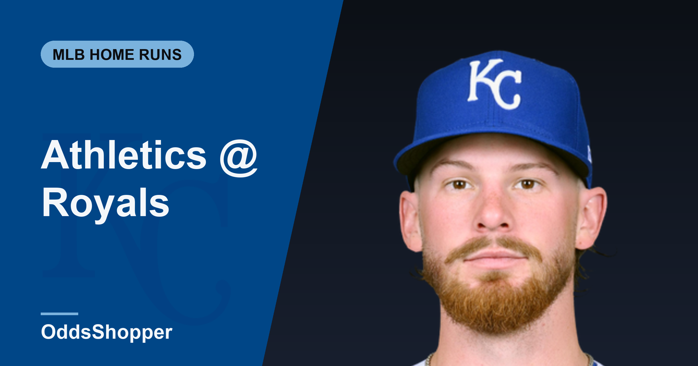 A's @ Royals HR Picks (8/20): Caglianone +333 Leads