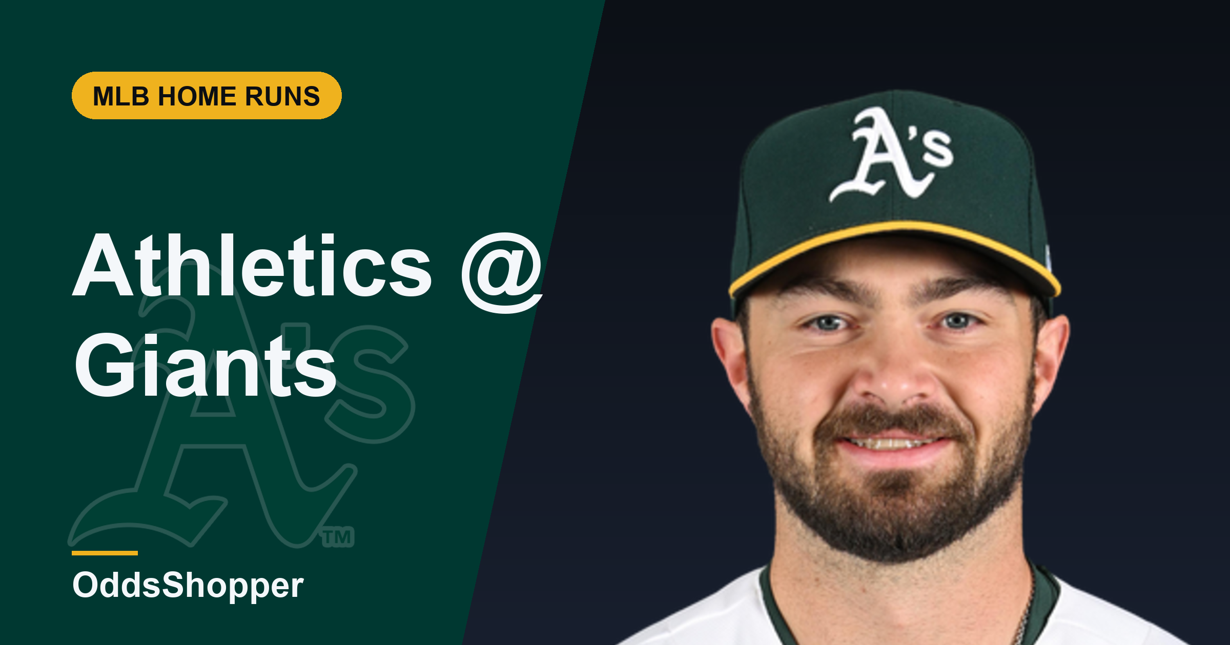 Home Run Picks Today: A's vs Giants, Langeliers +385