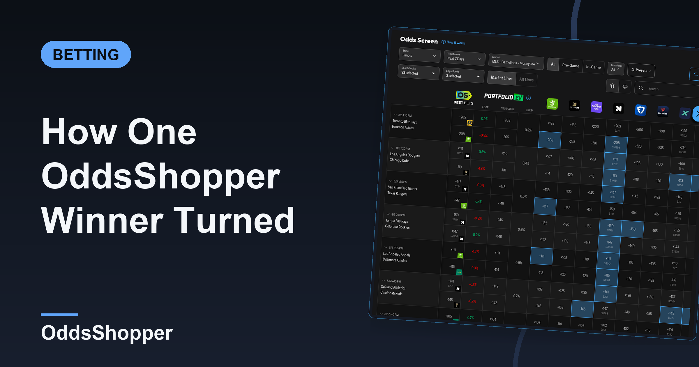 How One OddsShopper Winner Turned Portfolio EV Into $774