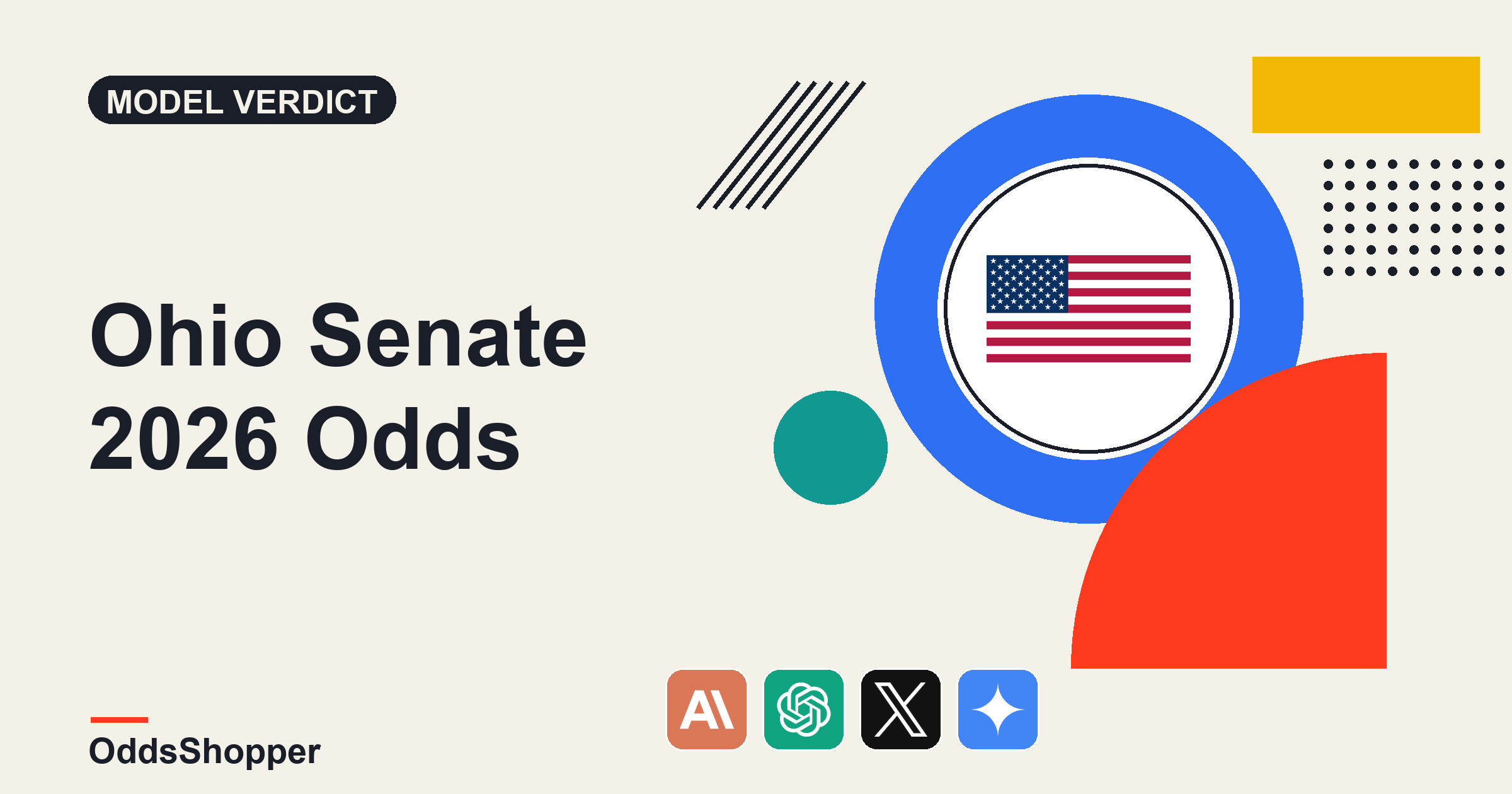 Ohio Senate 2026 Odds: Husted Vs Brown, Priced As A Coin Flip