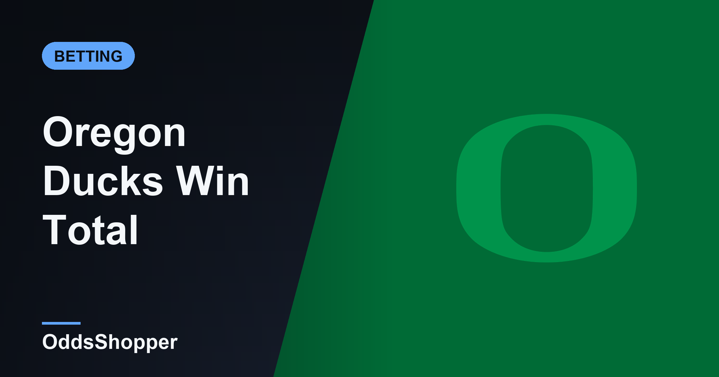 Oregon Win Total 2026: Over/Under Wins Odds