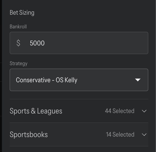 OddsShopper tool