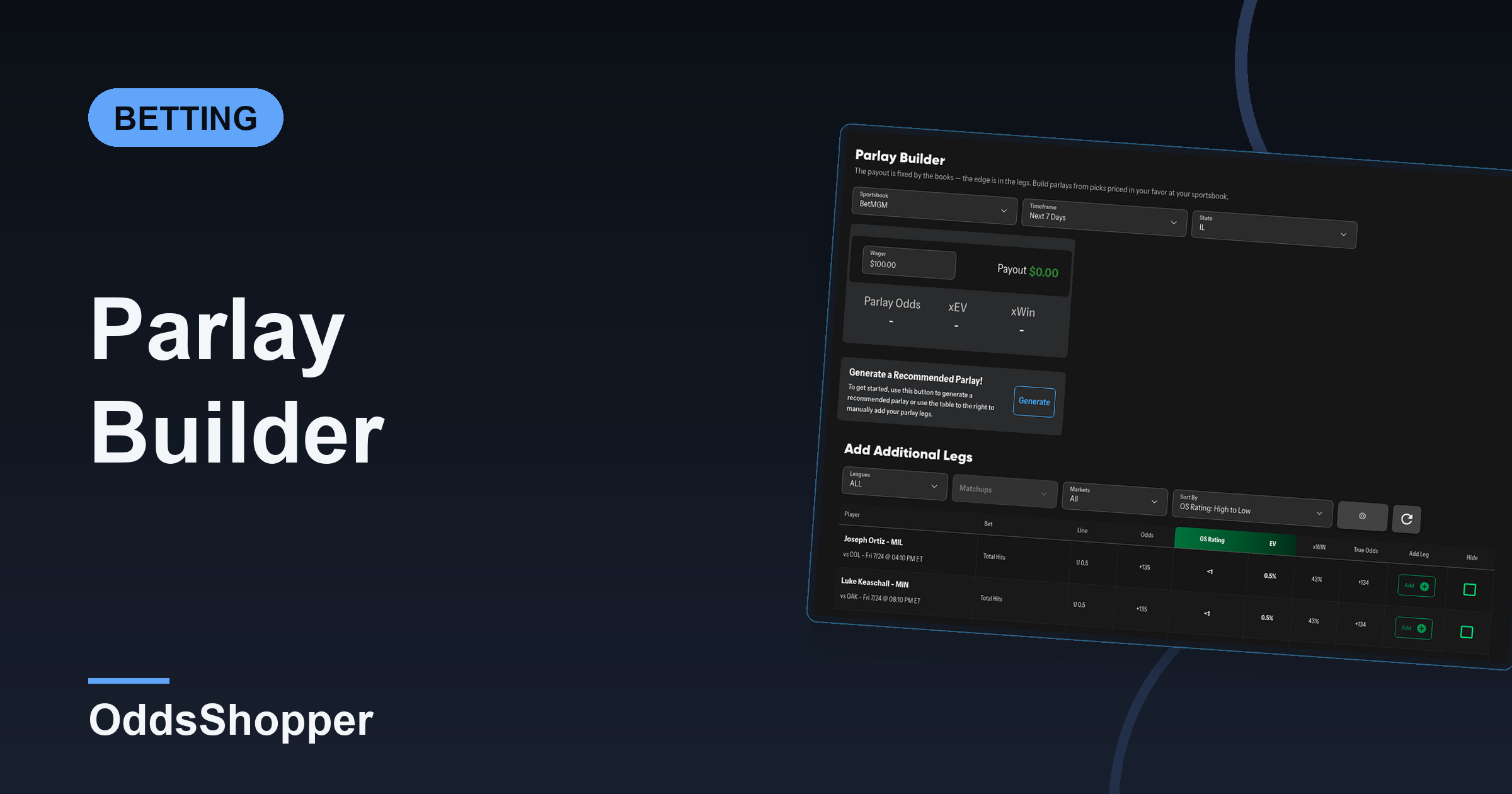 Parlay Builder: How To Build Smarter +EV Parlays