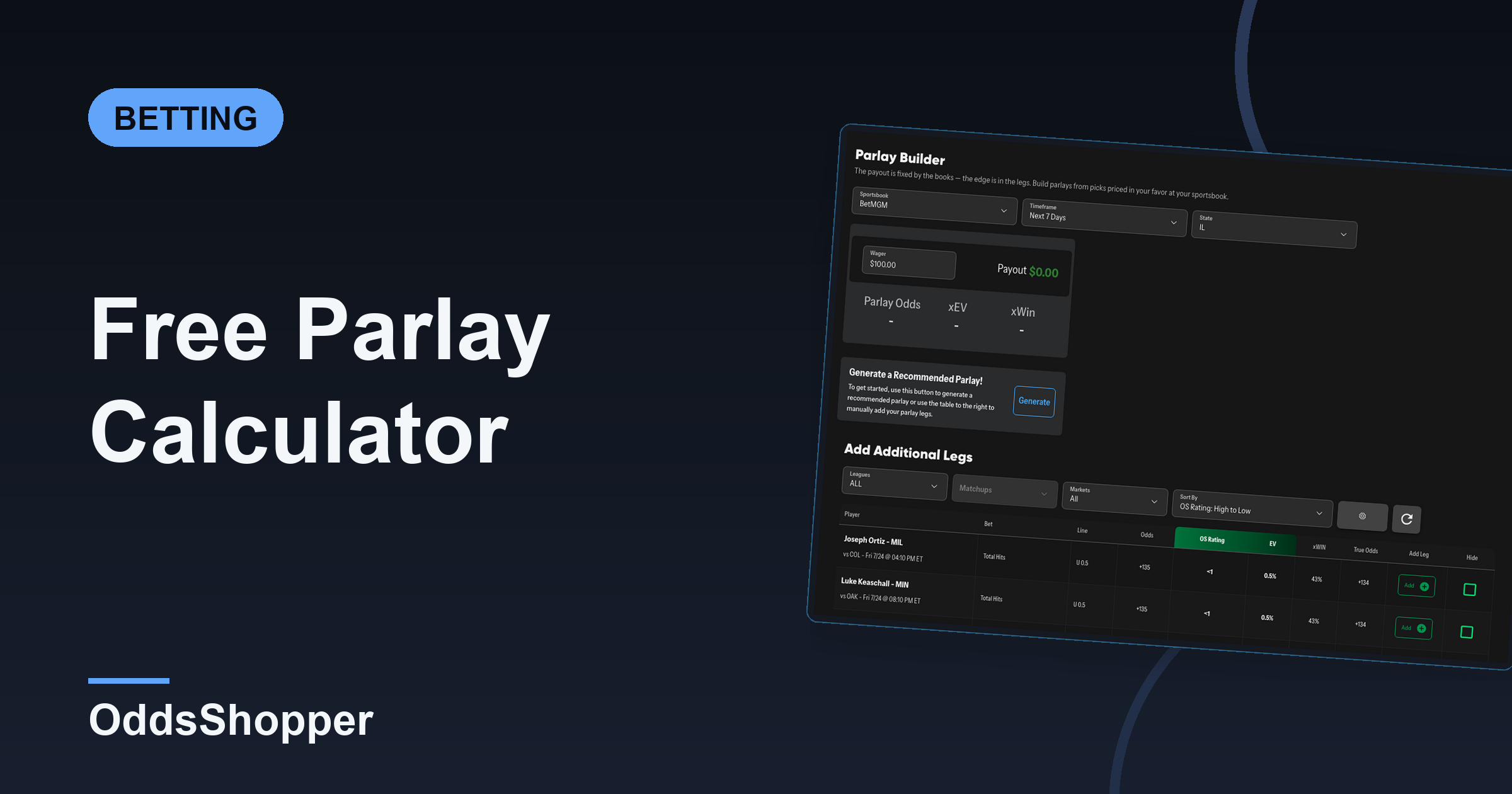 Free Parlay Calculator: Calculate Odds & Payouts