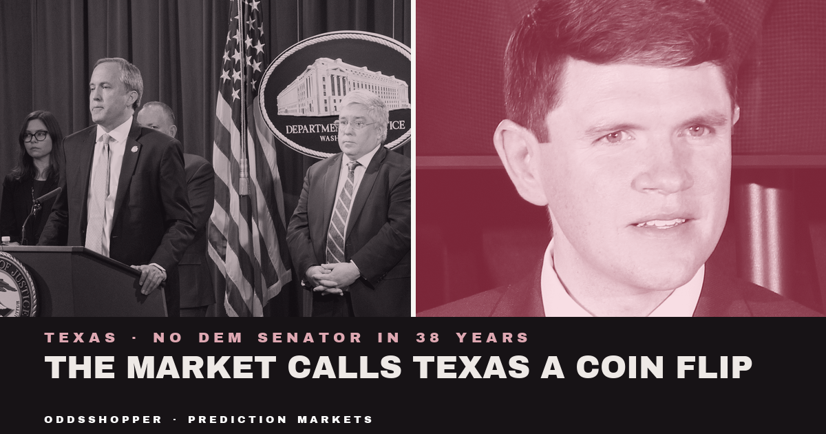 Paxton Vs Talarico Odds: Kalshi Makes Texas A Coin Flip