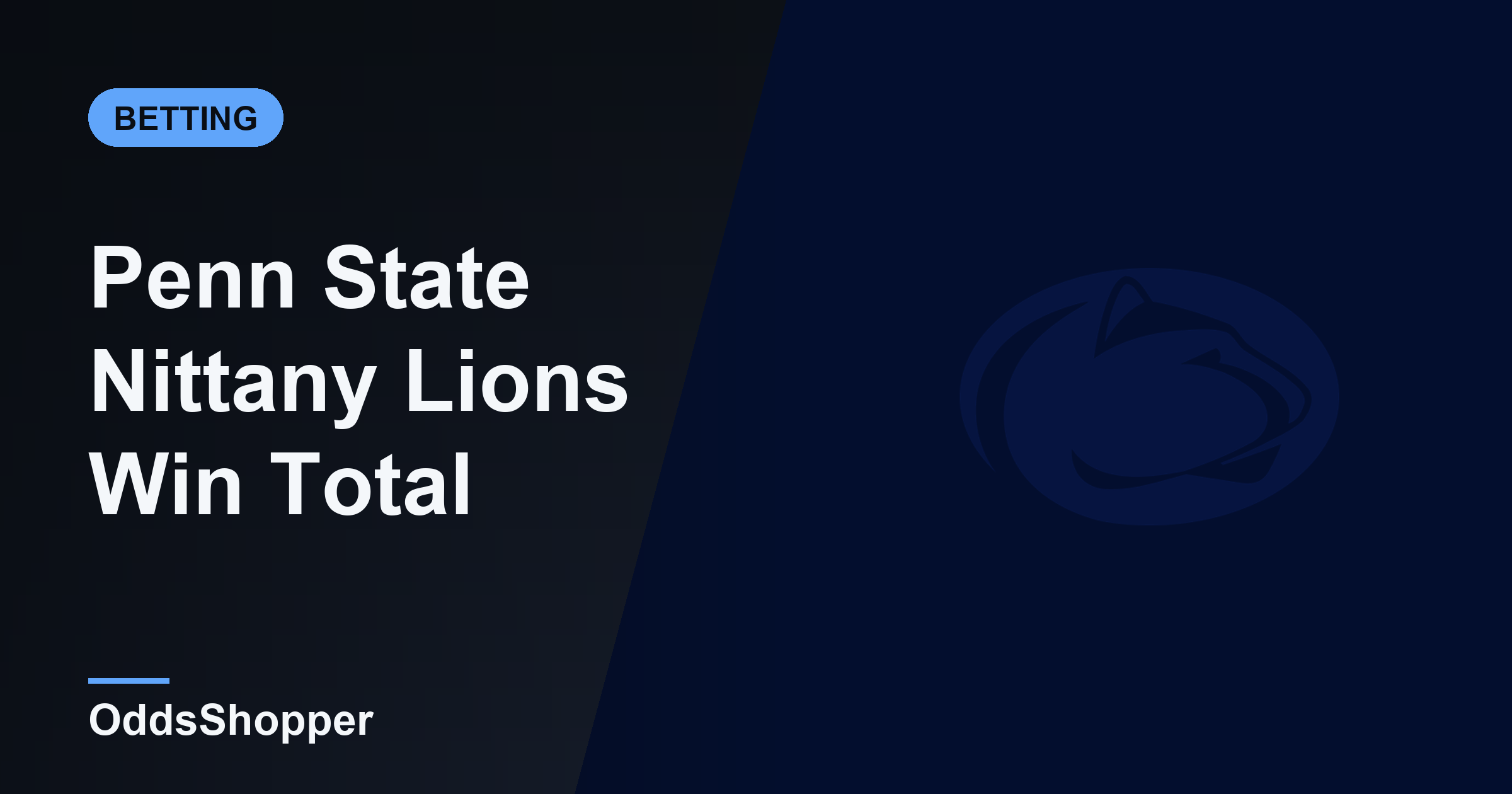 Penn State Win Total 2026: Over/Under Wins Odds