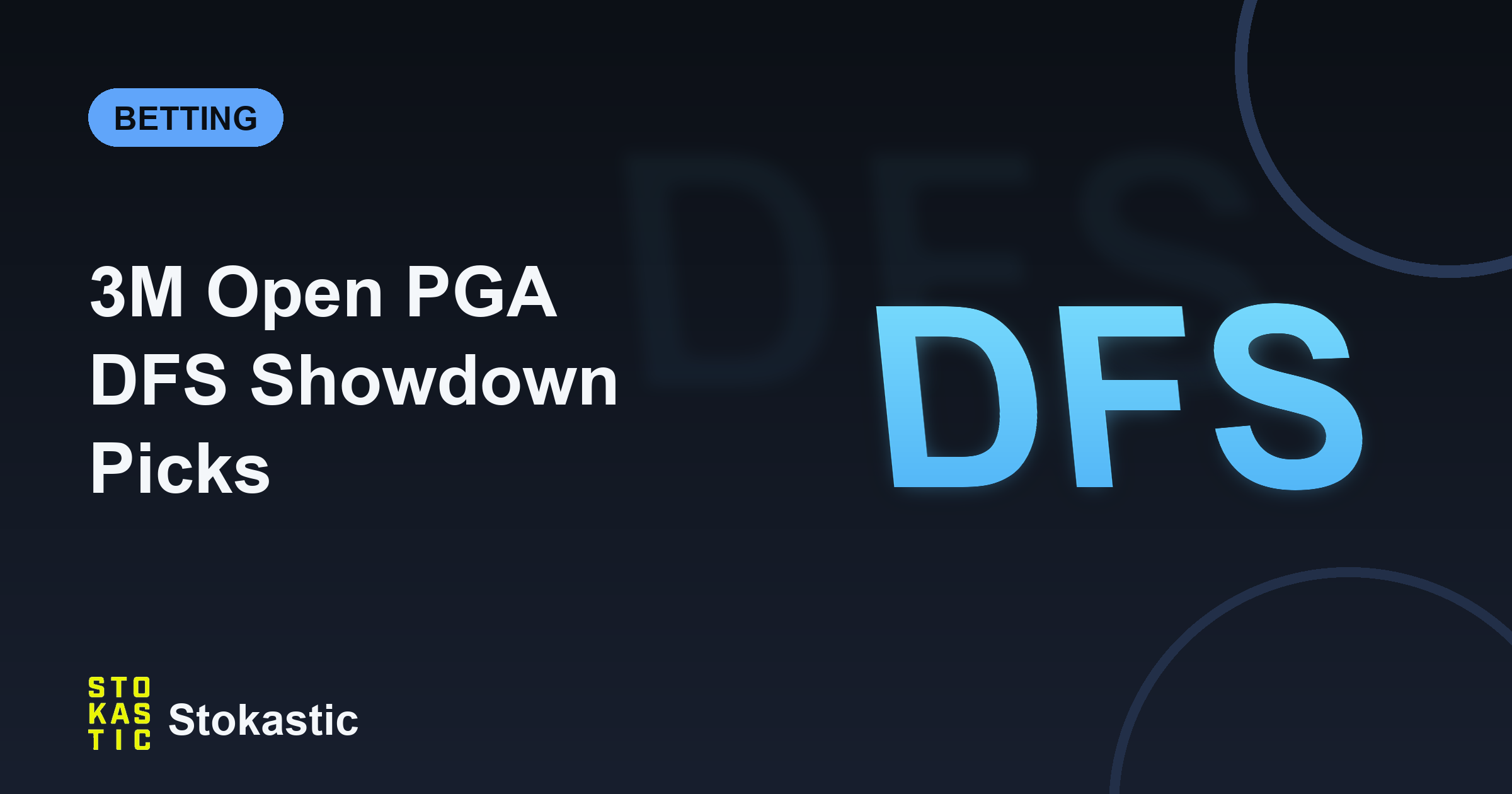 3M Open PGA DFS Showdown Picks: Round 3