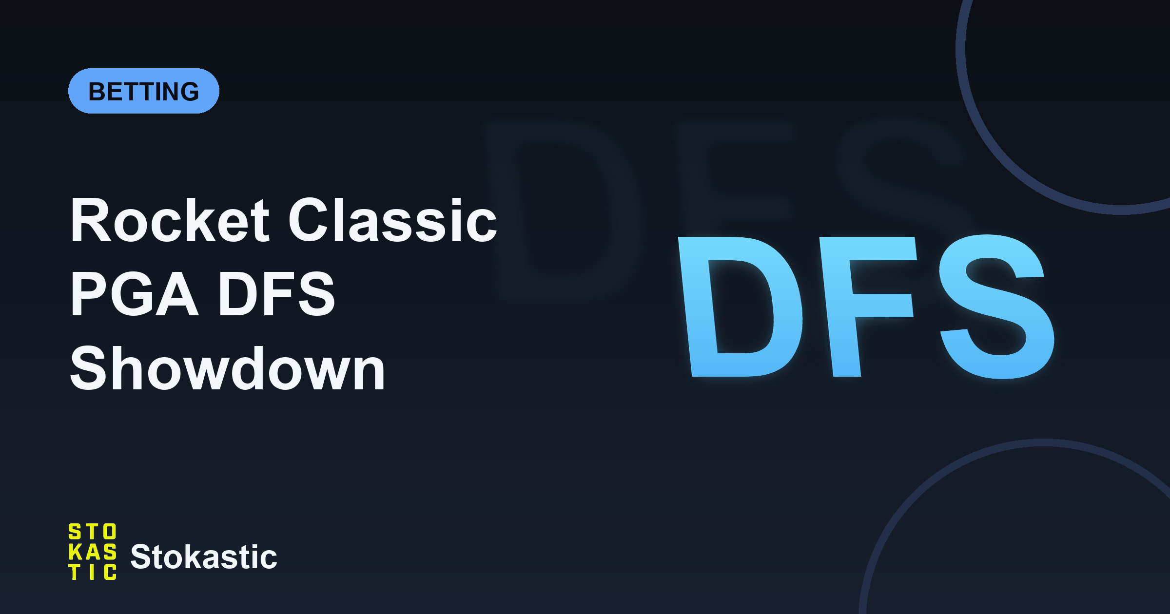 Rocket Classic PGA DFS Showdown Picks: Round 1