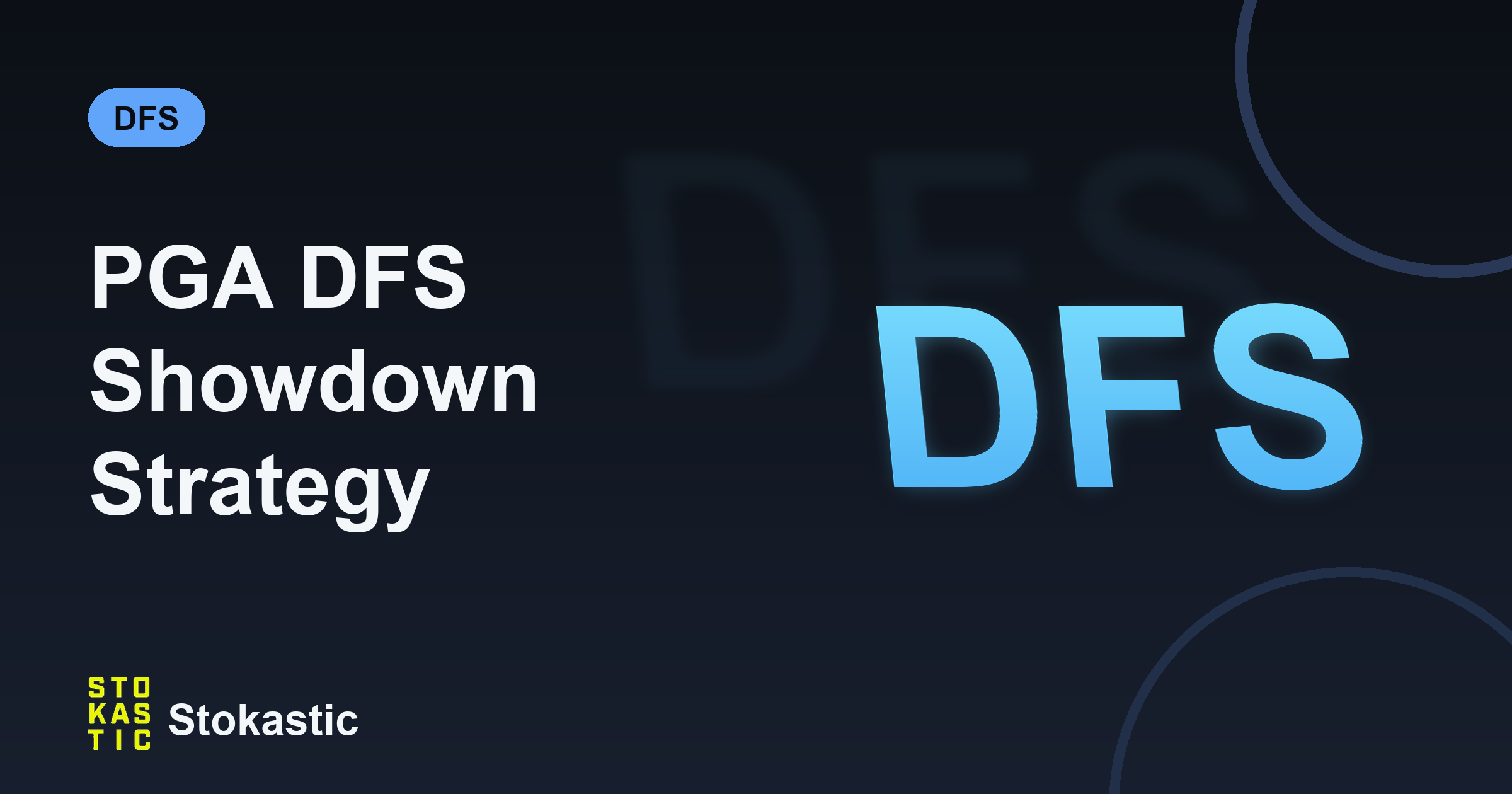 PGA DFS Showdown Strategy: How to Win Single-Round Golf
