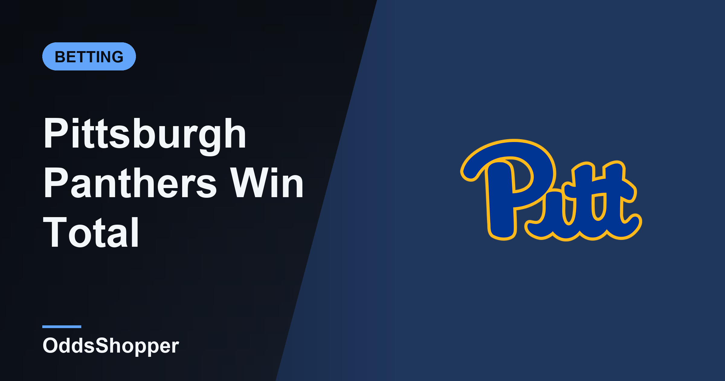 Pittsburgh Win Total 2026: Over/Under Wins & Odds