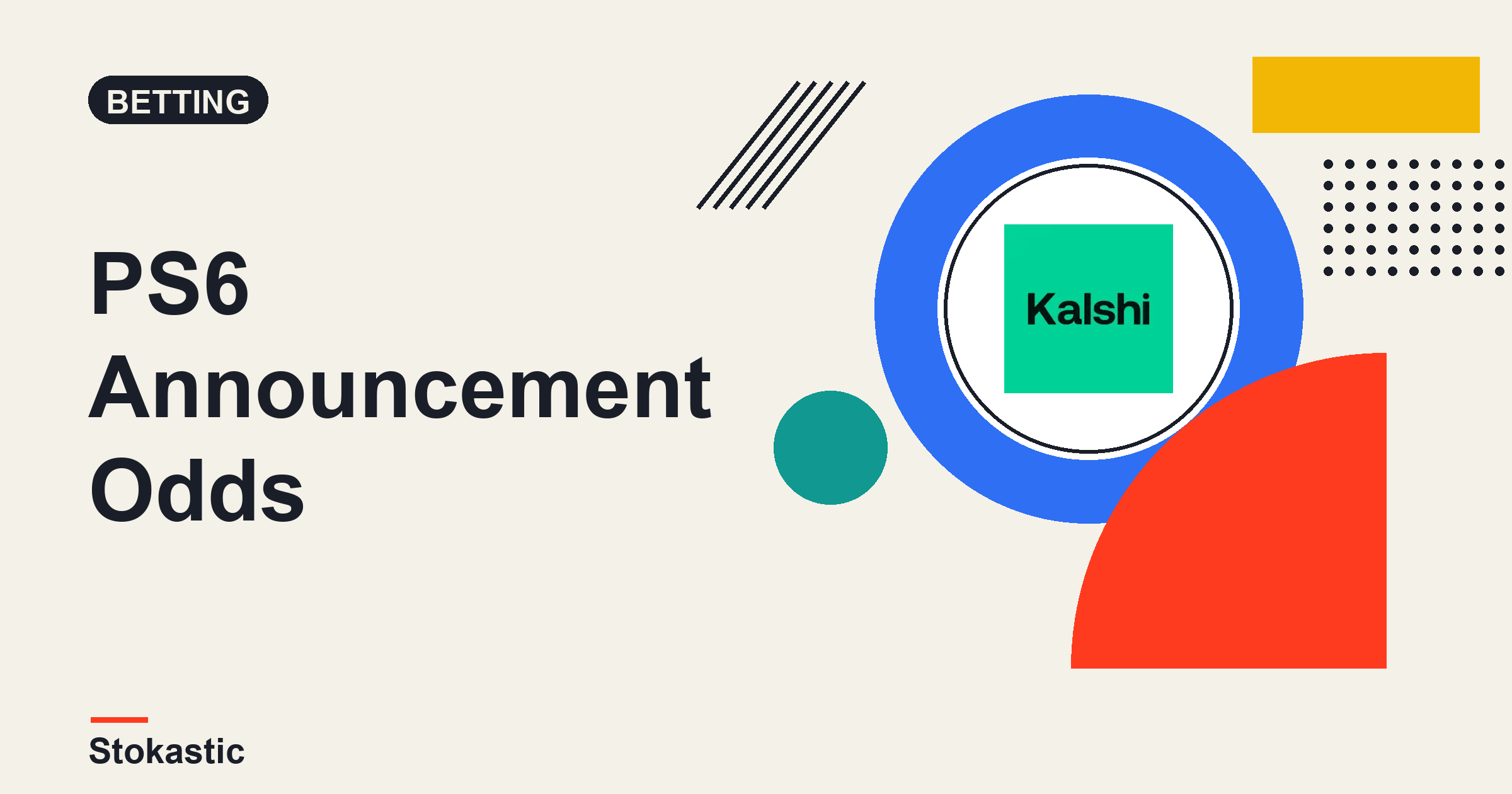 PS6 Announcement Odds: Kalshi Prices A 2026 Reveal At 9%
