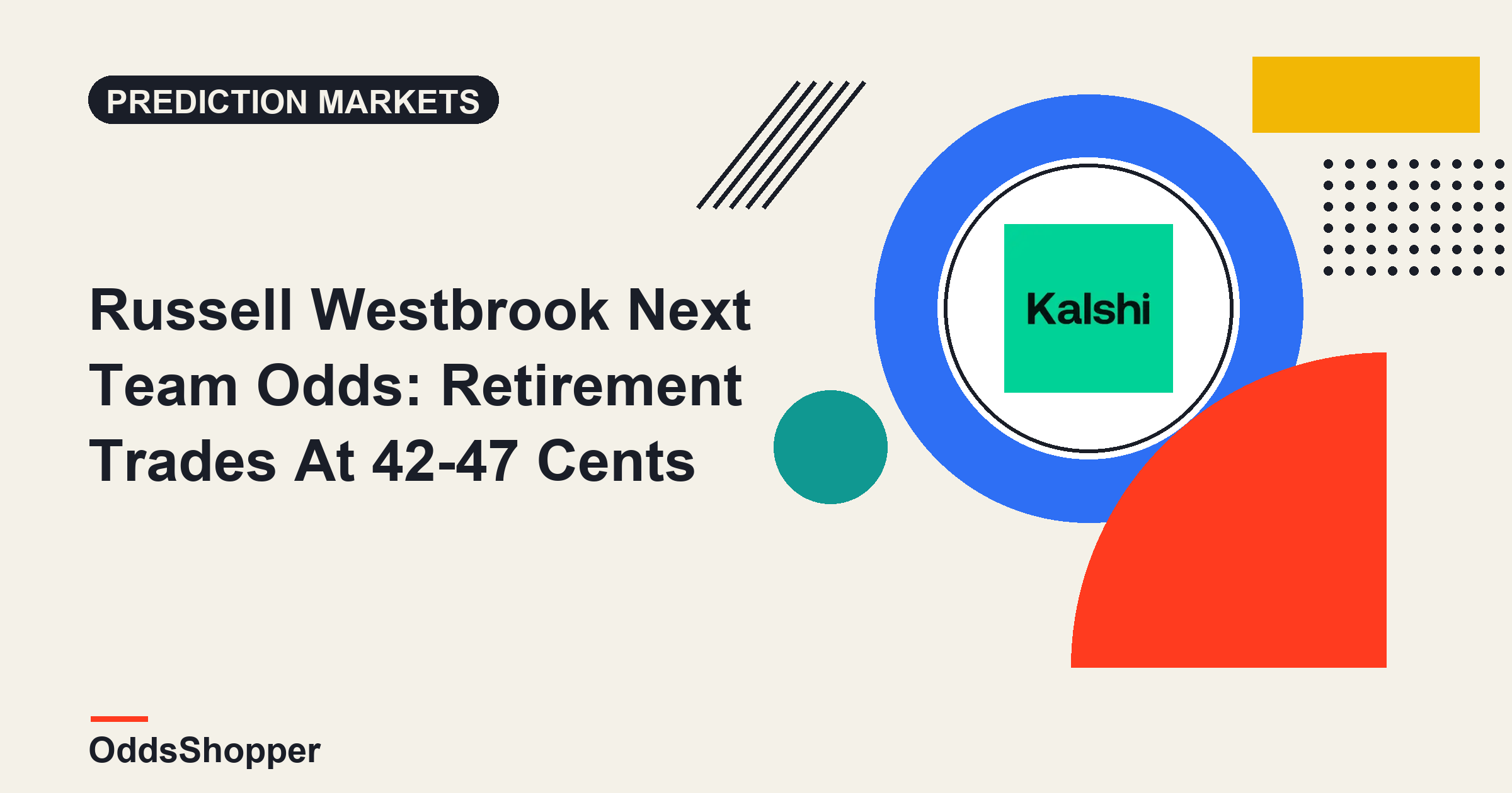Russell Westbrook Next Team Odds: Retirement Trades At 42-47 Cents