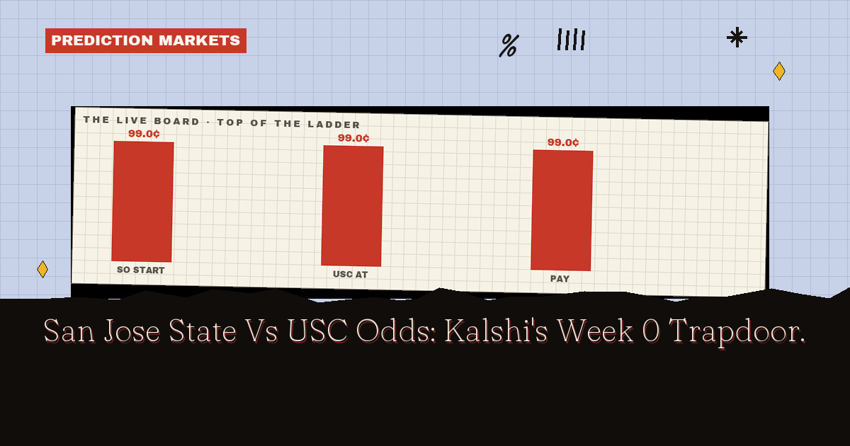 San Jose State Vs USC Odds: Kalshi's Week 0 Trapdoor