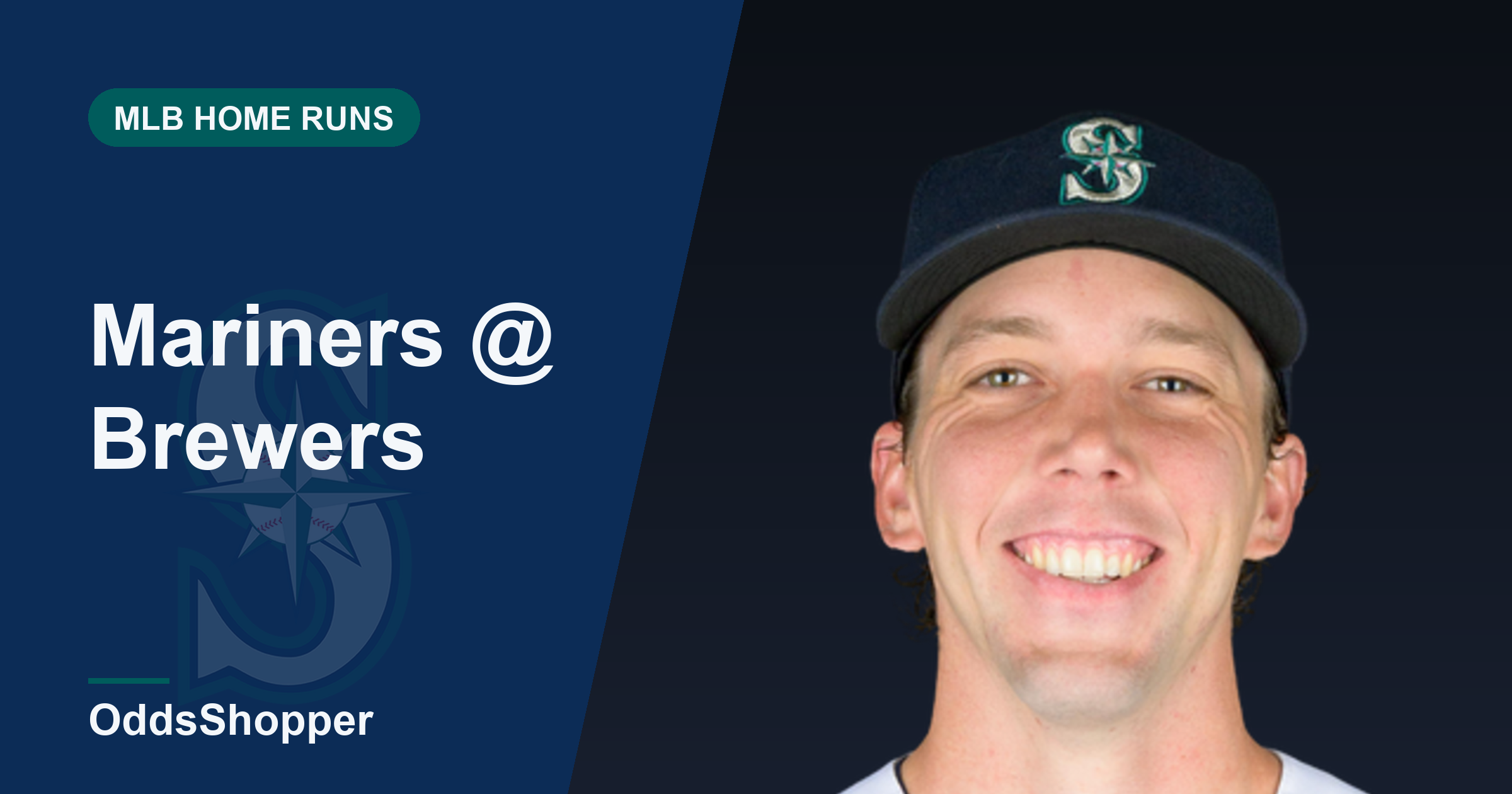 Mariners vs Brewers HR Picks (8/19): Cal Raleigh +529