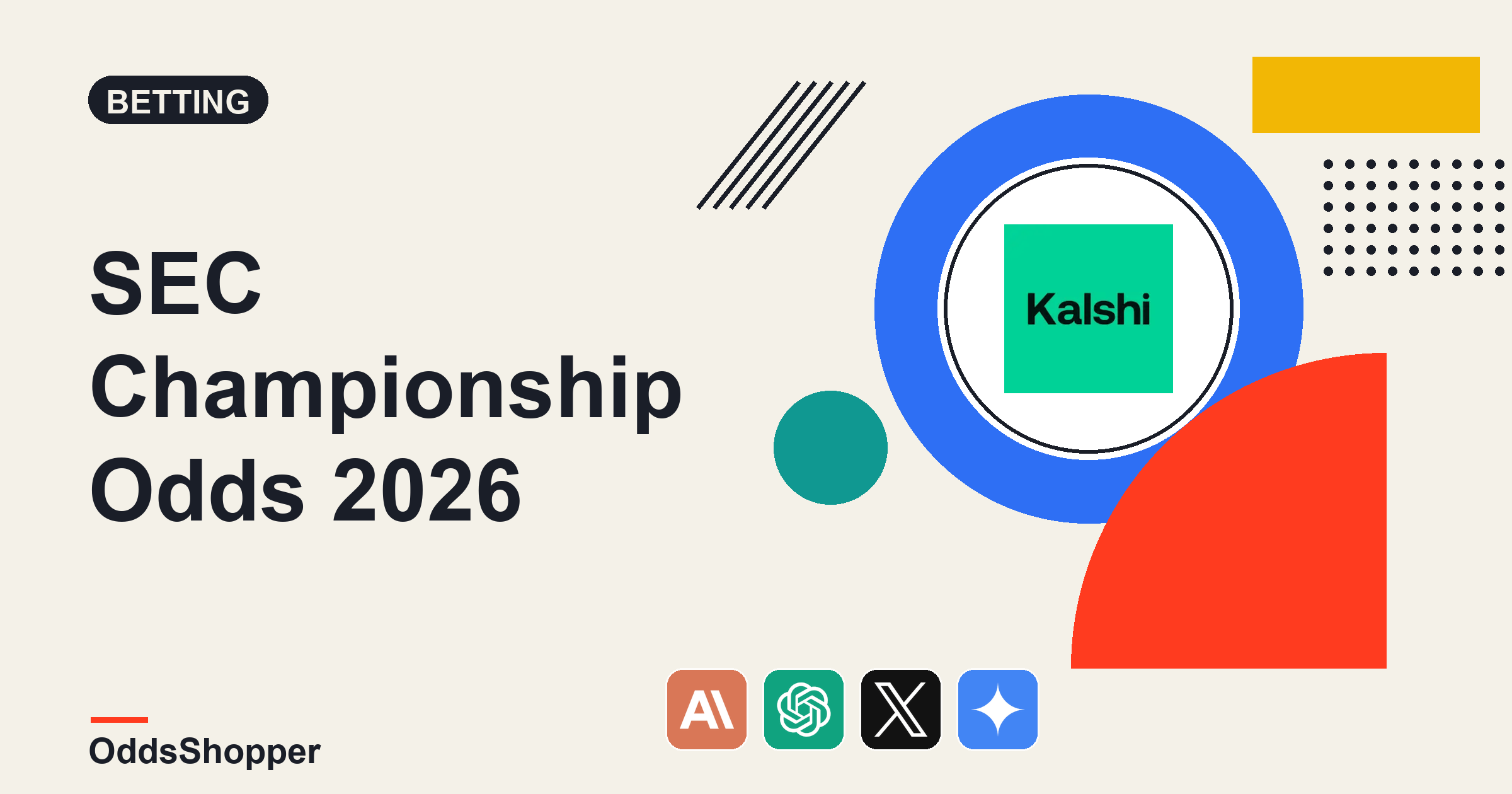 SEC Championship Odds 2026: Georgia, Texas & Kalshi's Board