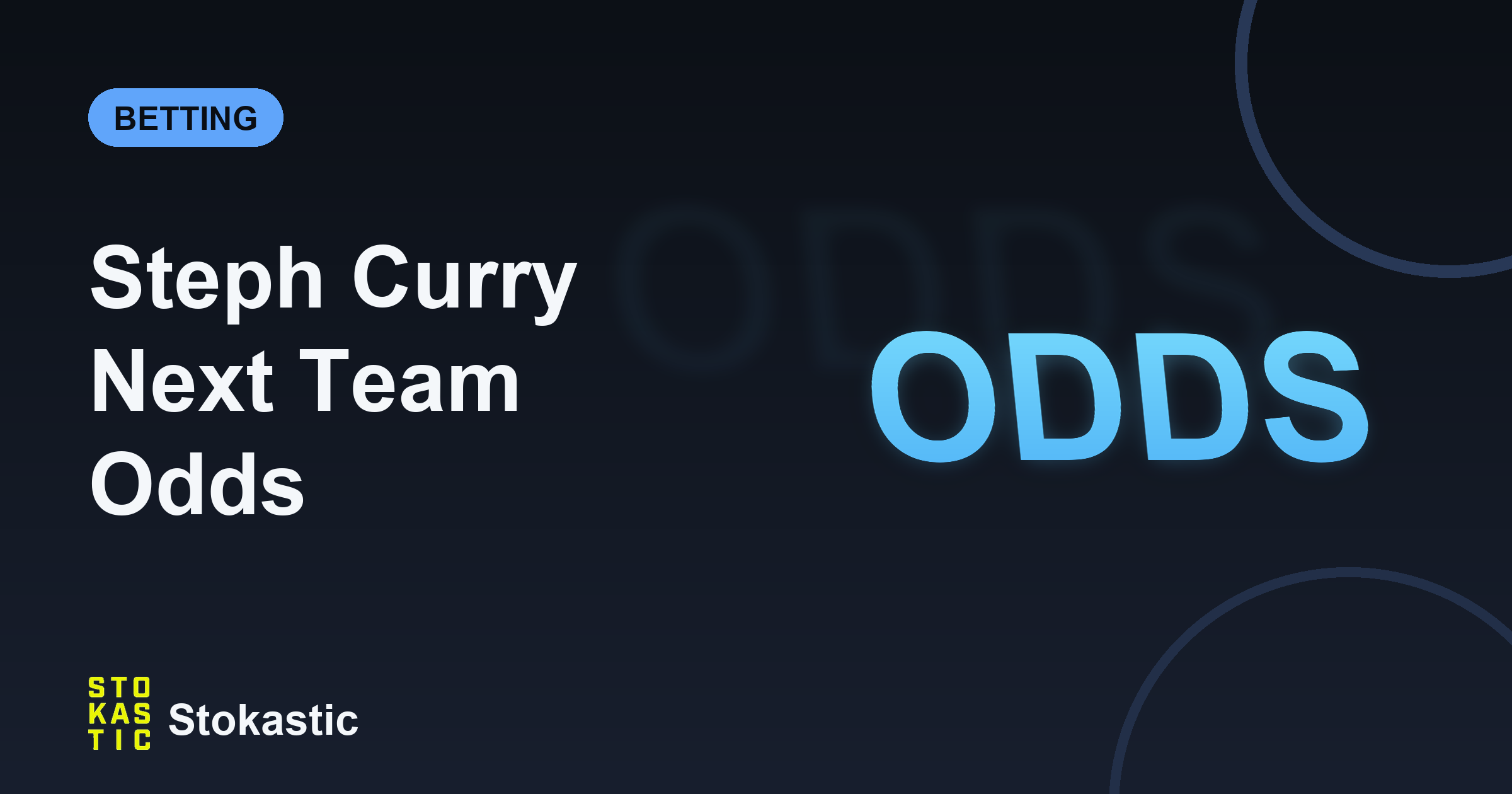 Steph Curry Next Team Odds: Scenarios And Probability